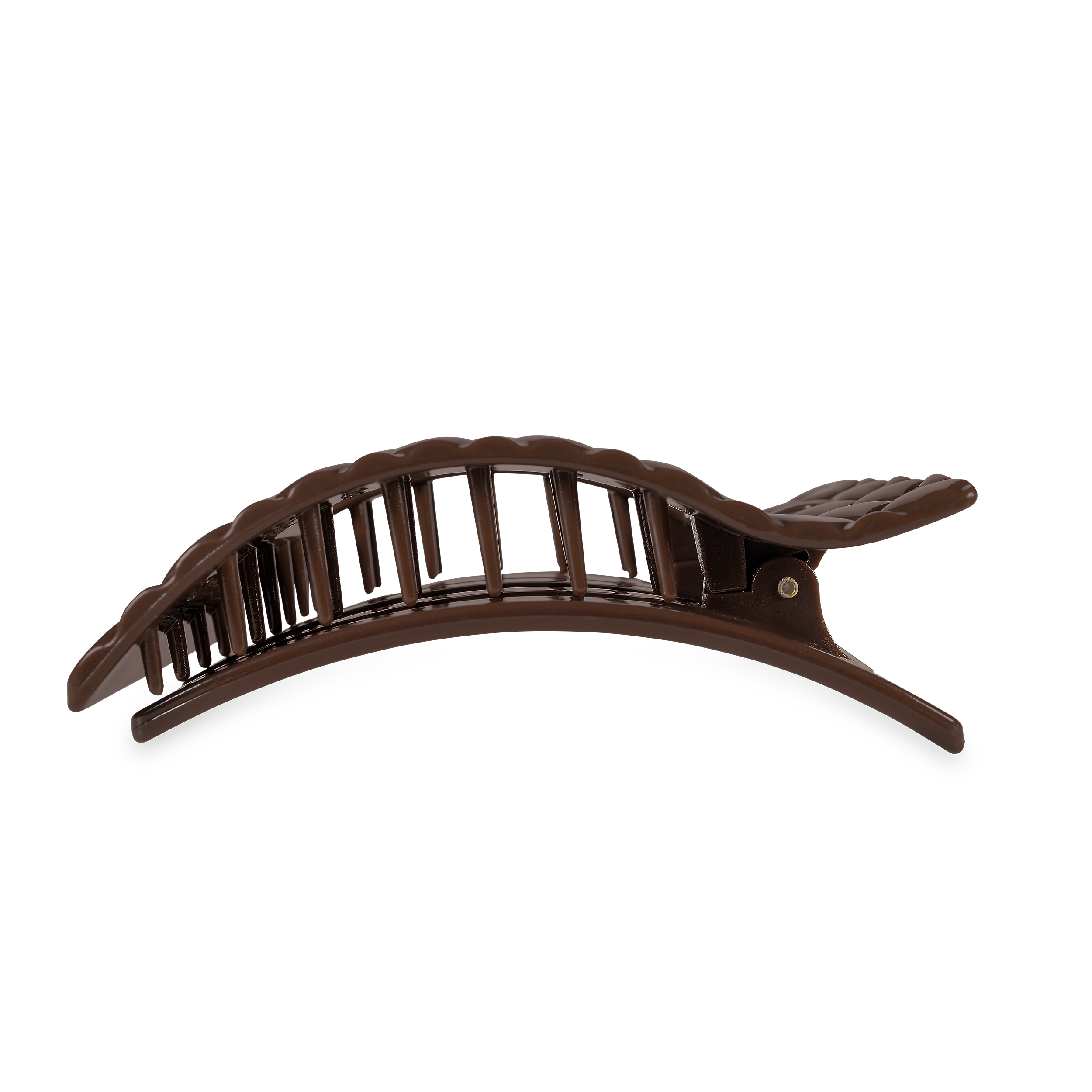 Flat Rectangle Hair Clip | Large | Truly Taupe Quilted