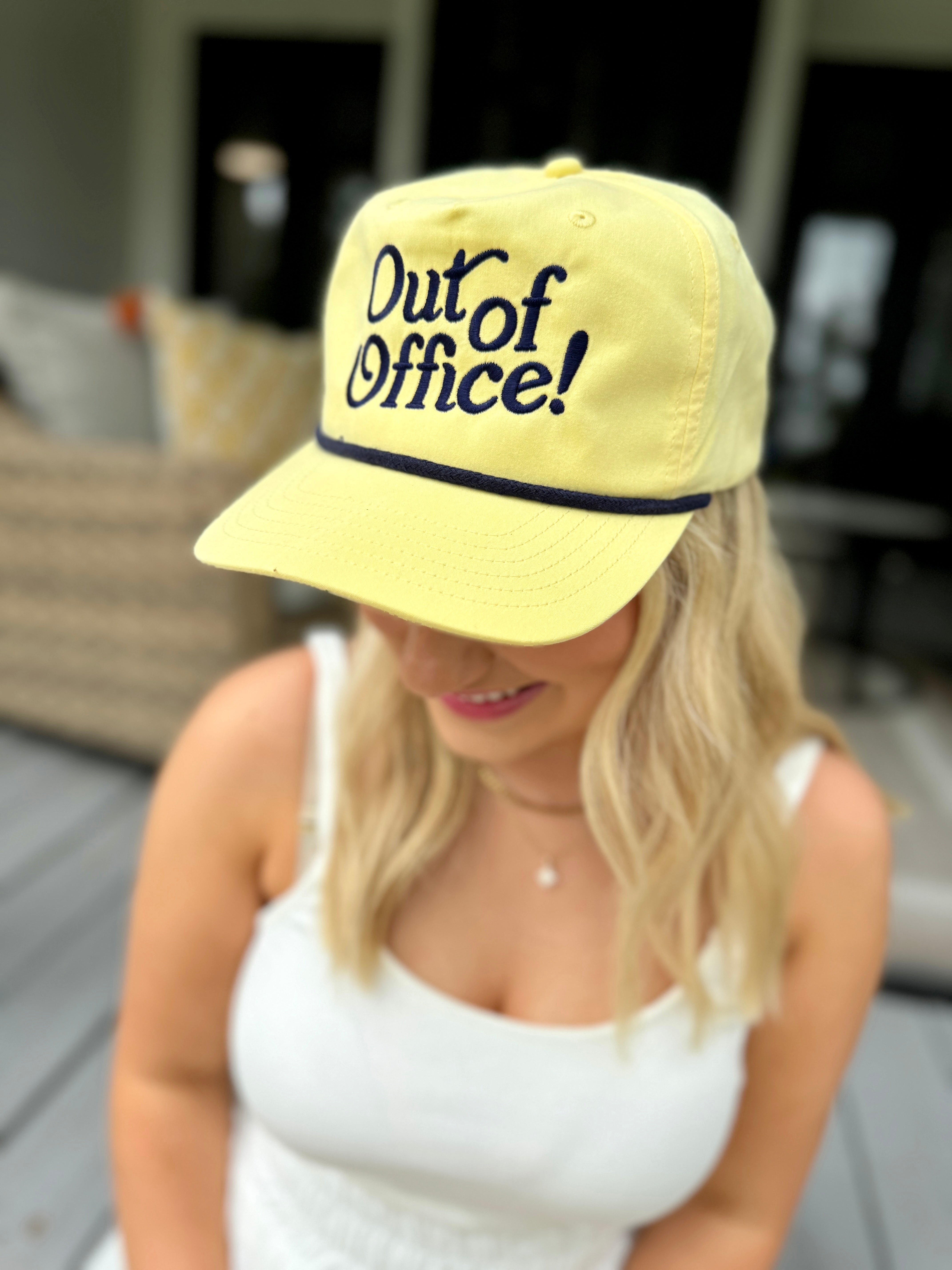 Out of Office Yellow Rope Hat