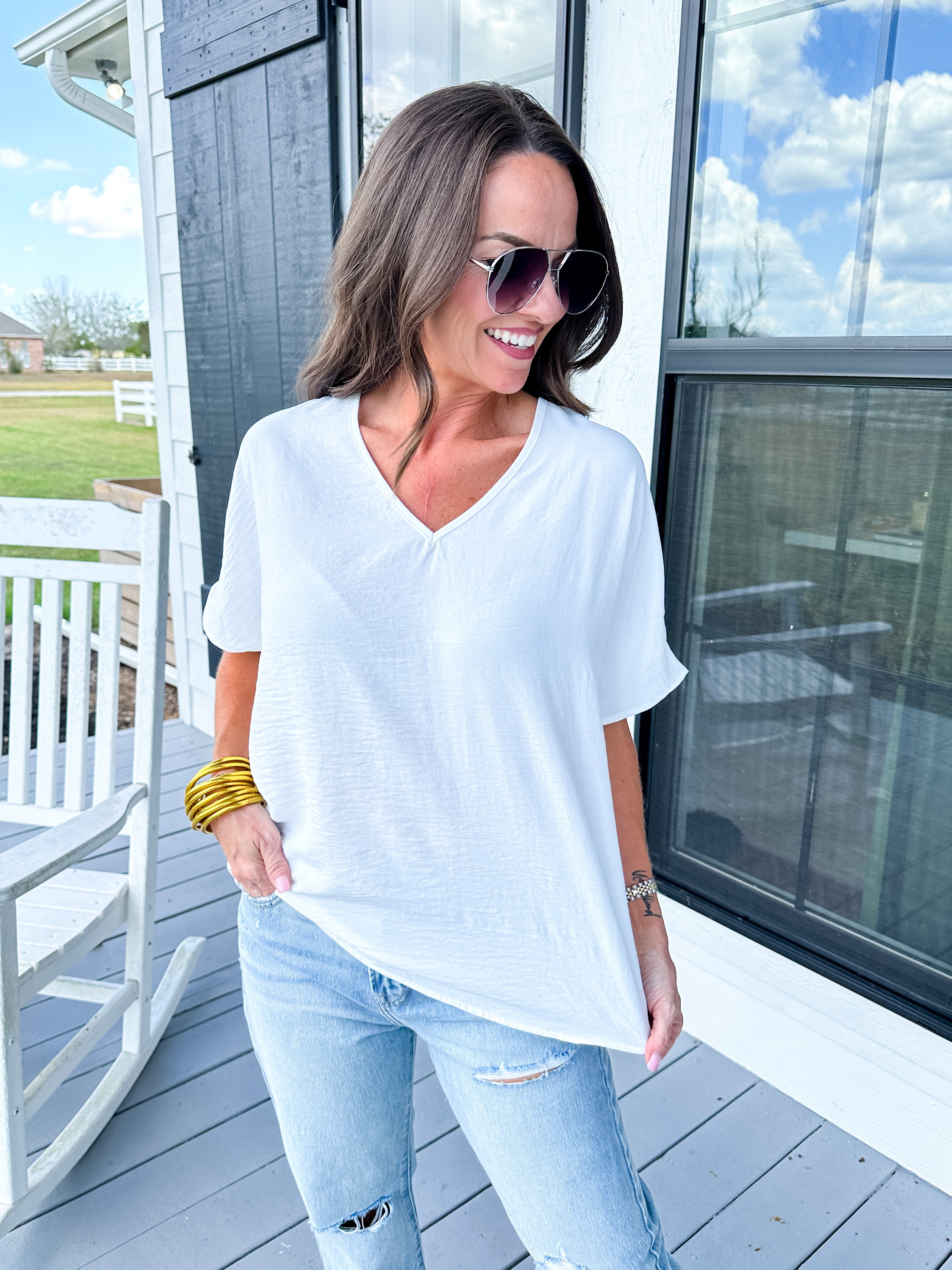 Easy Days Top in White
