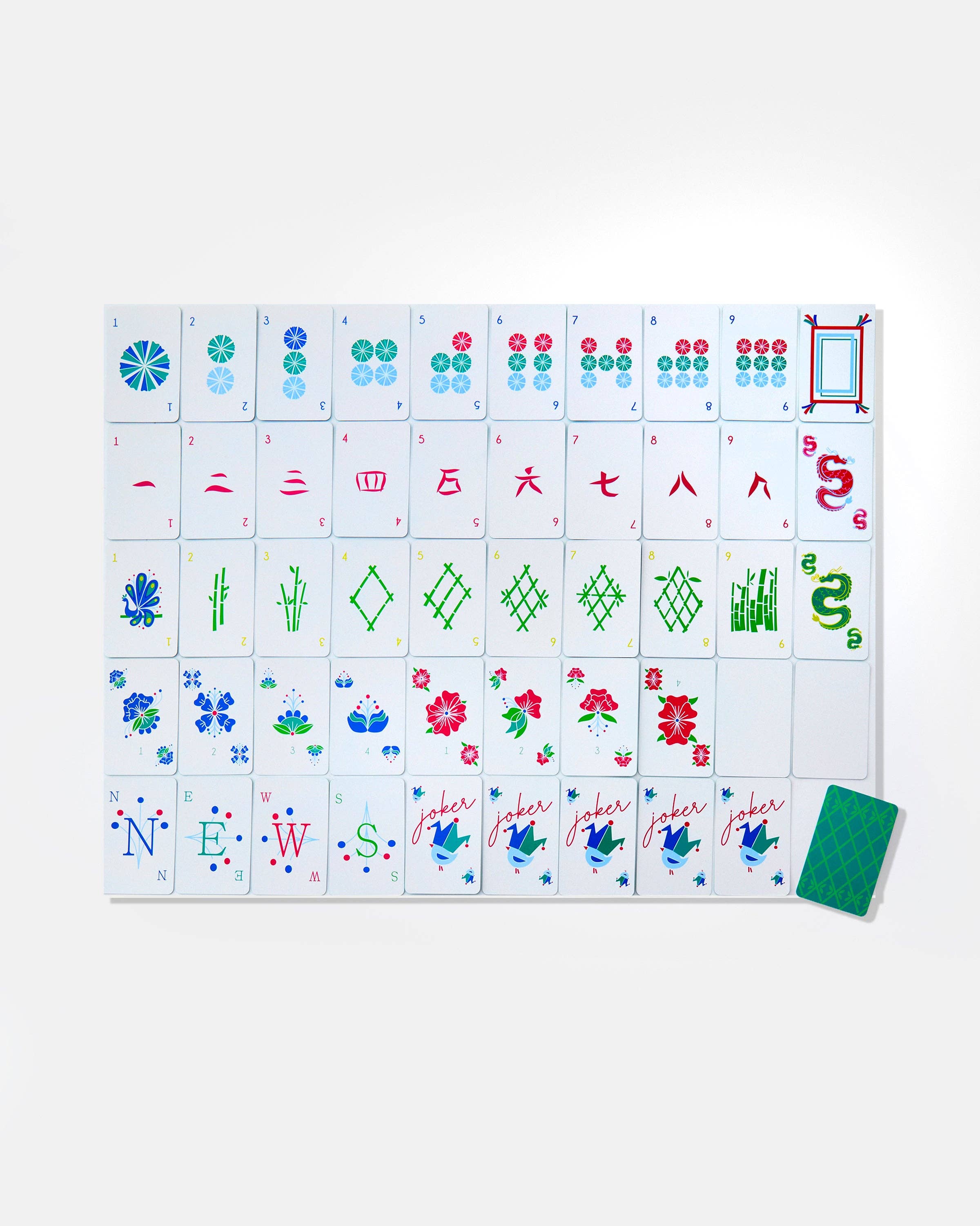 Birdie Mahjong Playing Cards