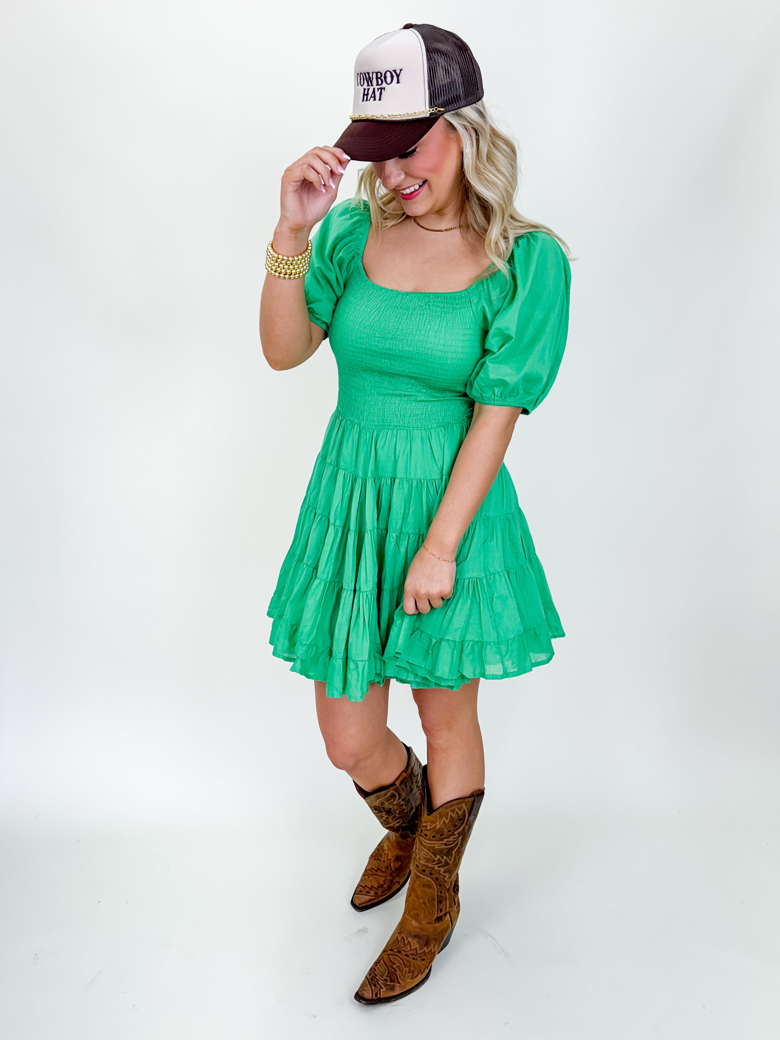 Day Dreams Green Mini Dress