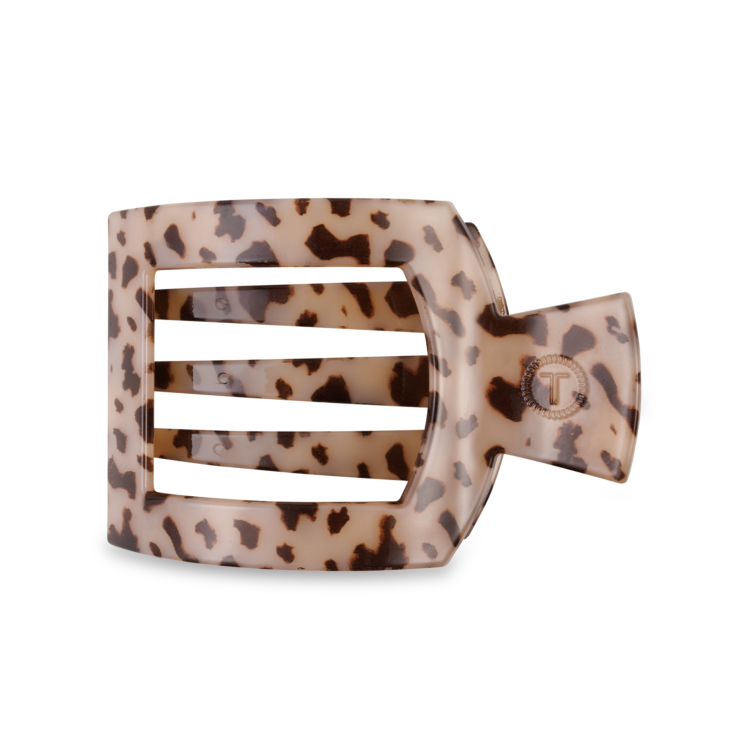 Square Flat Hair Clip | Large | Blonde Tortoise