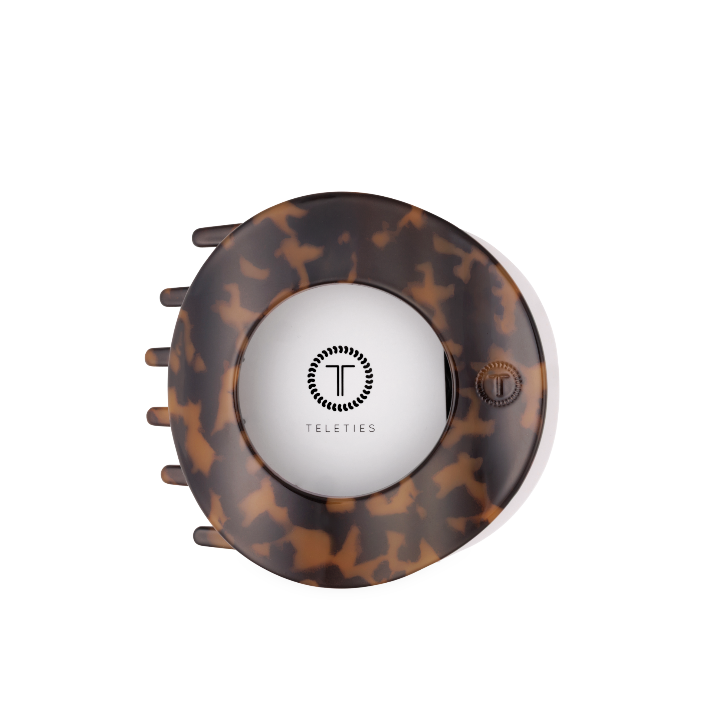Tortoise | Large| Flat Circle Hair Clip