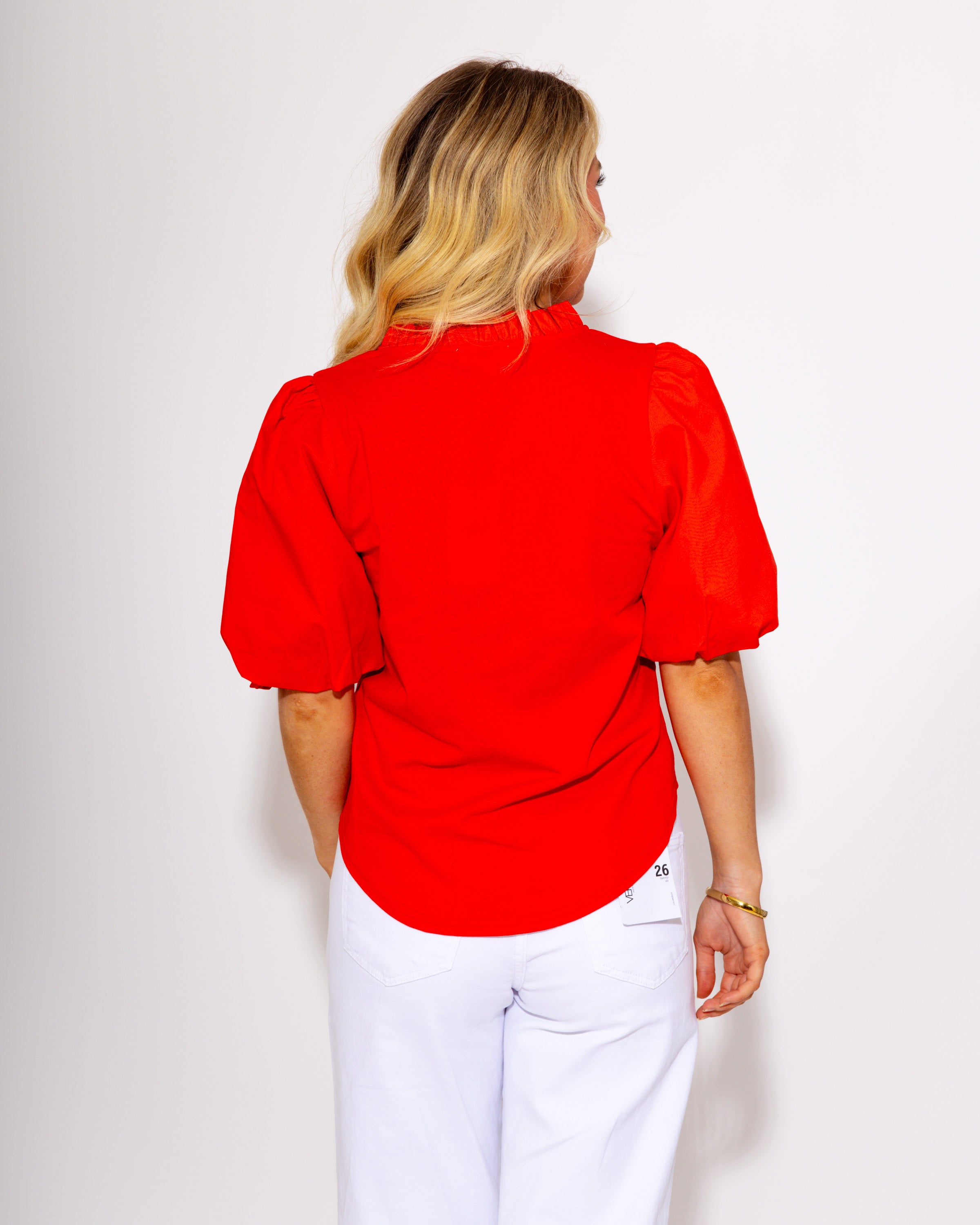 The Victory Flutter Poplin Top