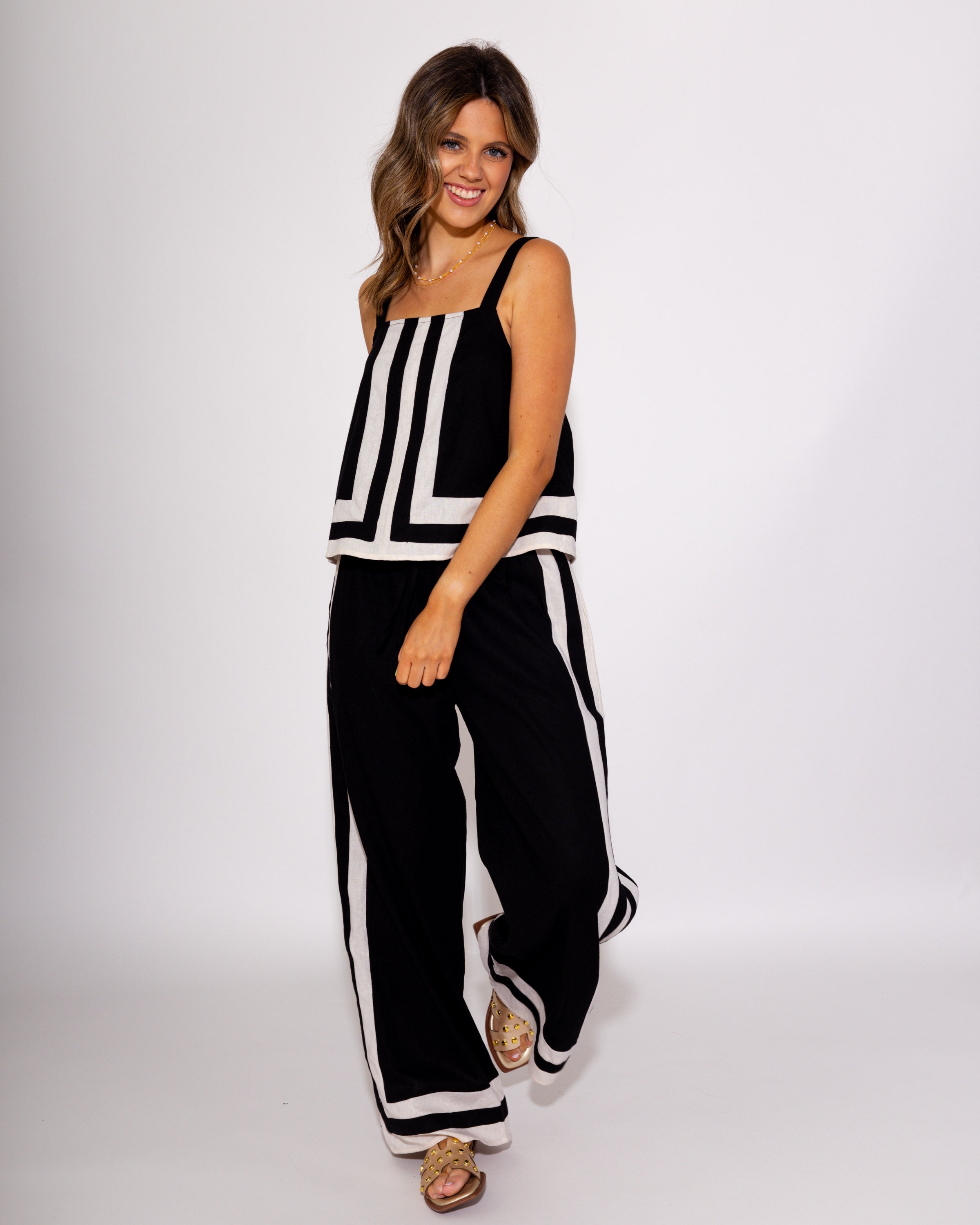 Lines of Leisure Two Piece Set