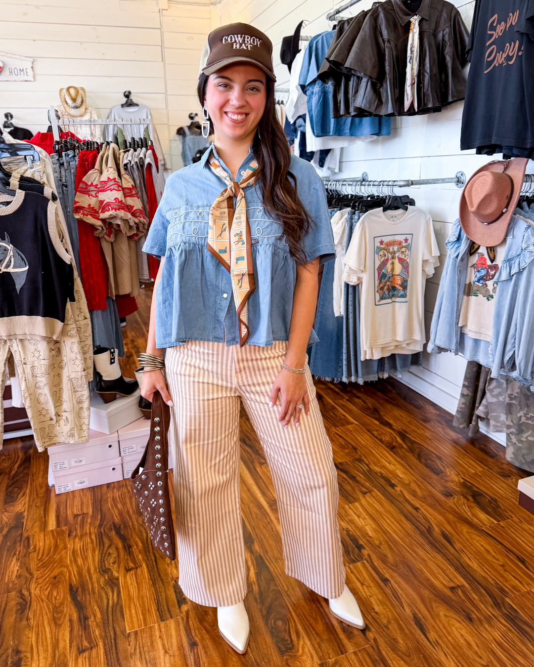 The Loopty Lou Denim Top