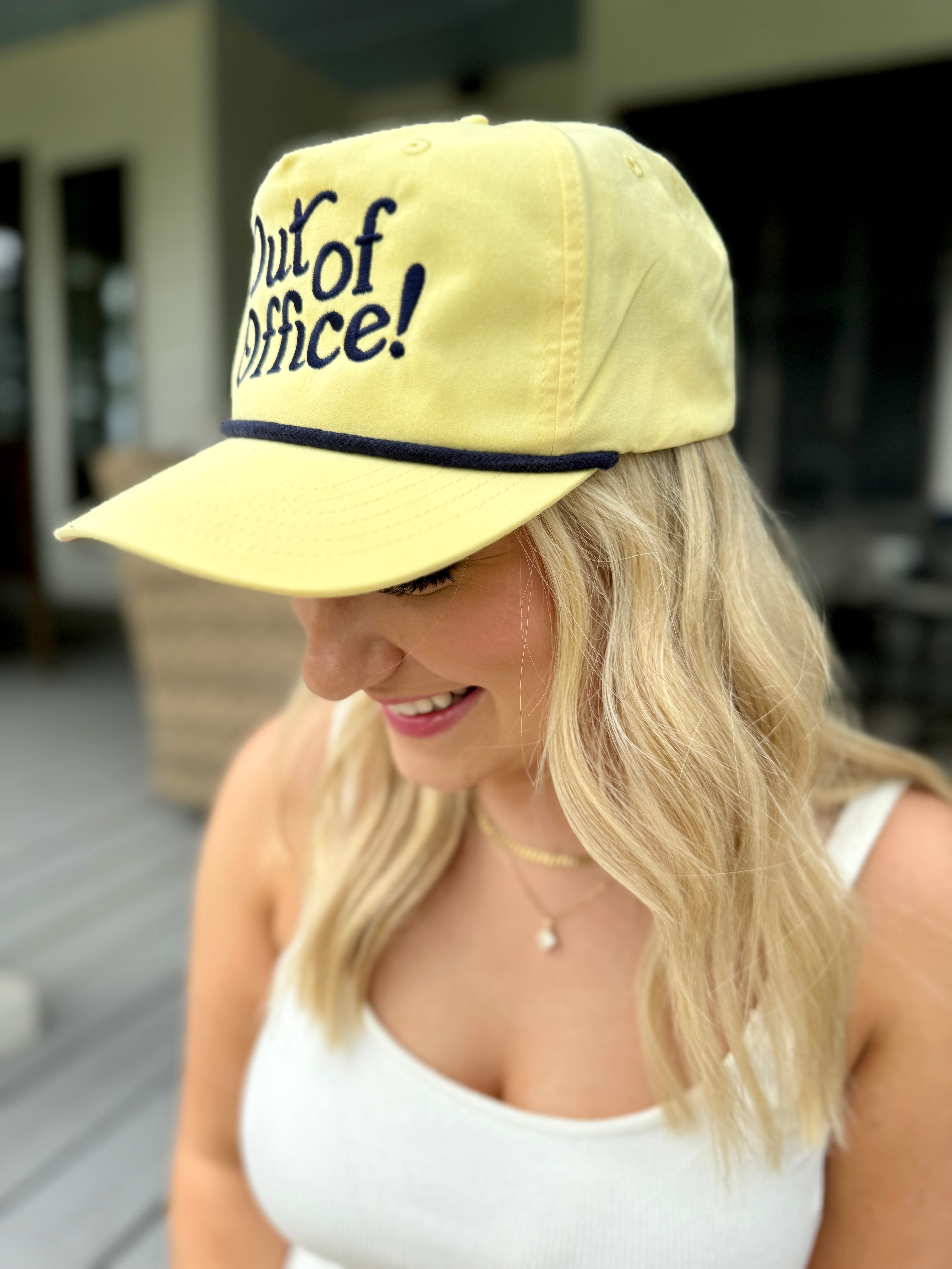Out of Office Yellow Rope Hat