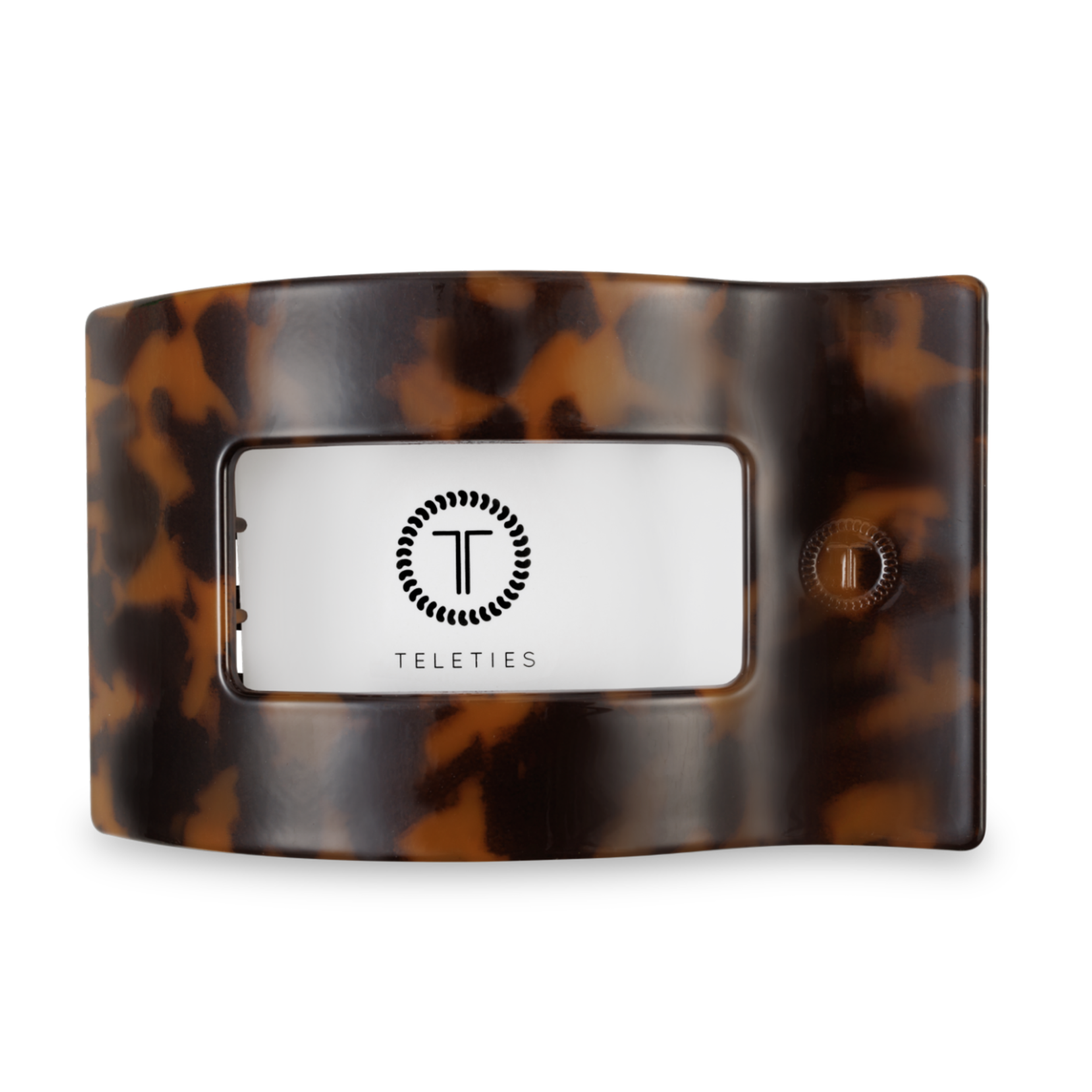 Flat Rectangle Hair Clip | Large | Tortoise