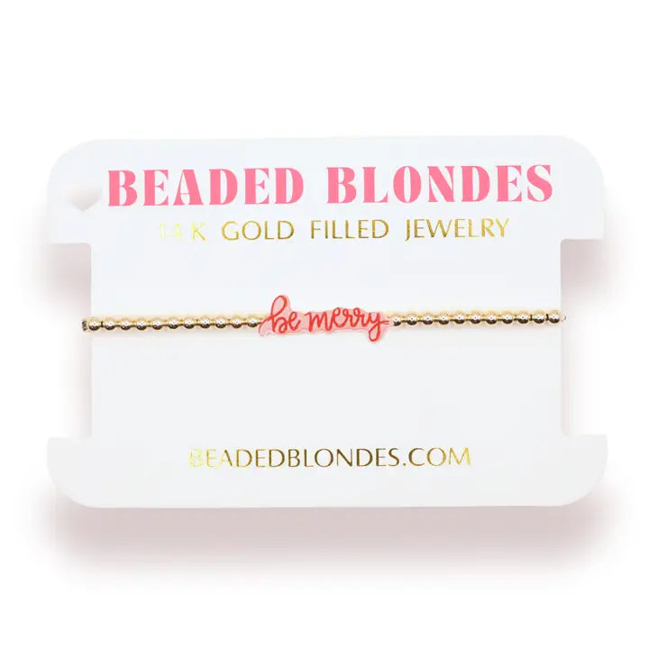 Be Merry Bracelet in Gold