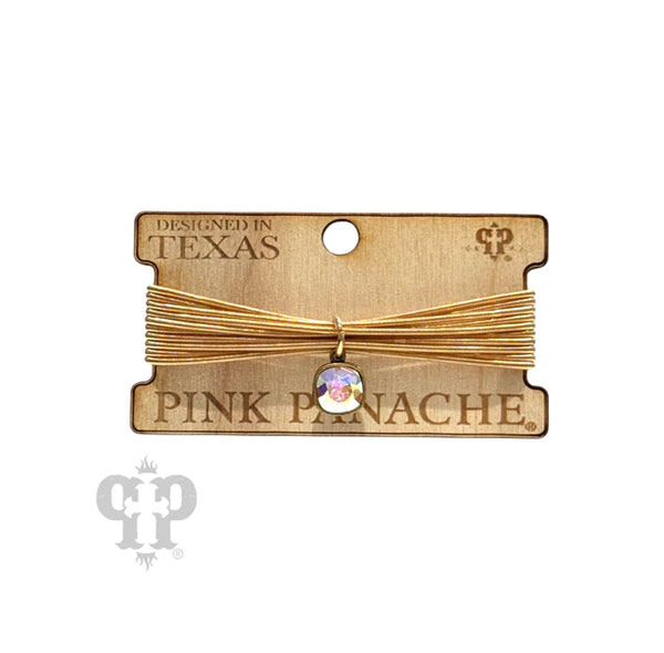 Gold 10 Strand Pink Panache Bracelet