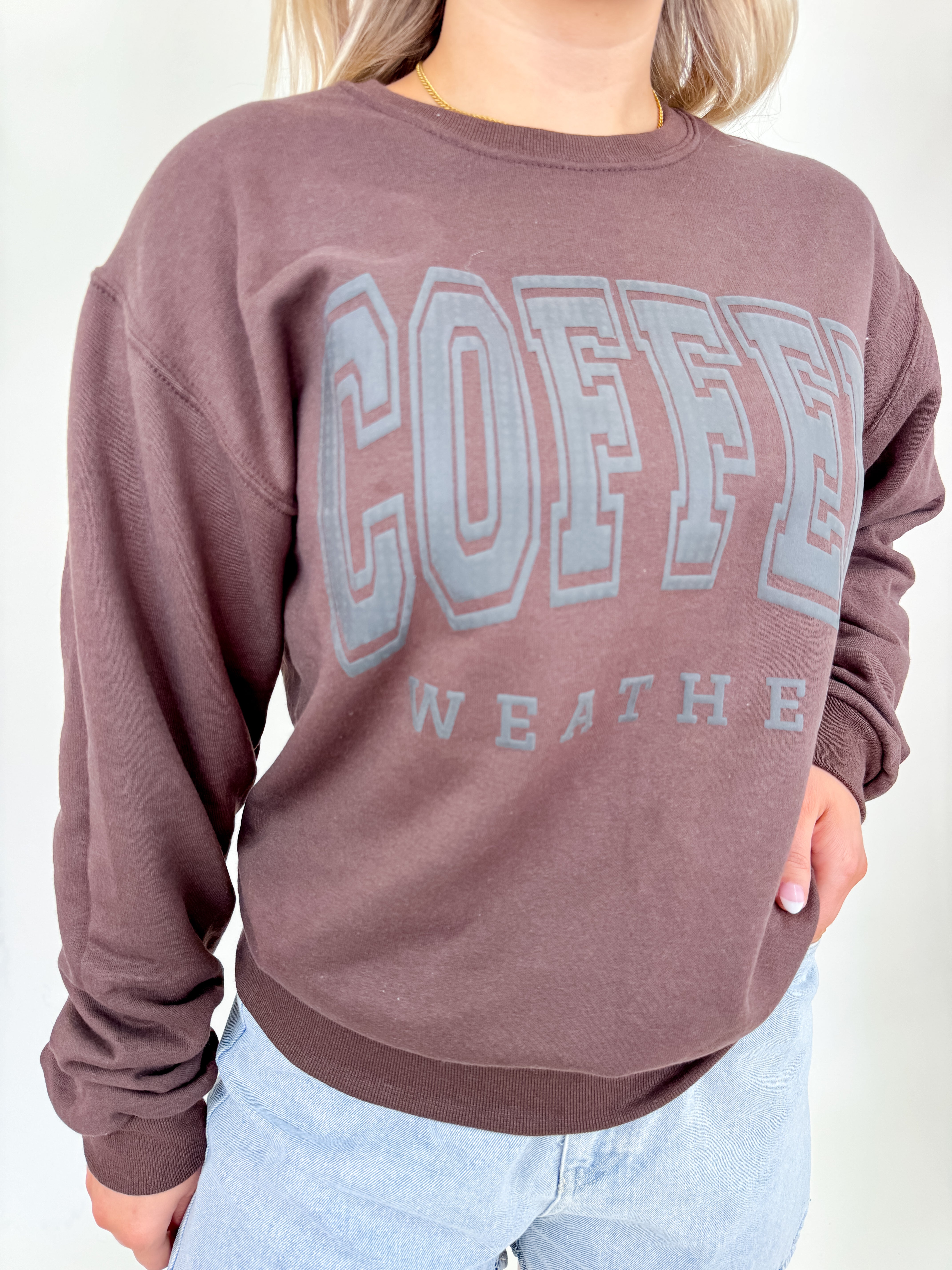 Coffee Weather Puff Sweatshirt