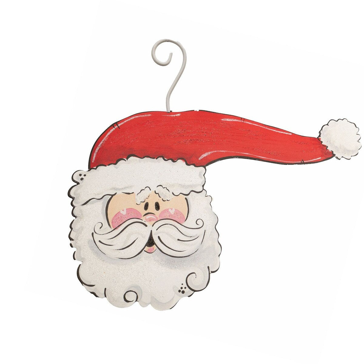 Side Hat Santa Ornament