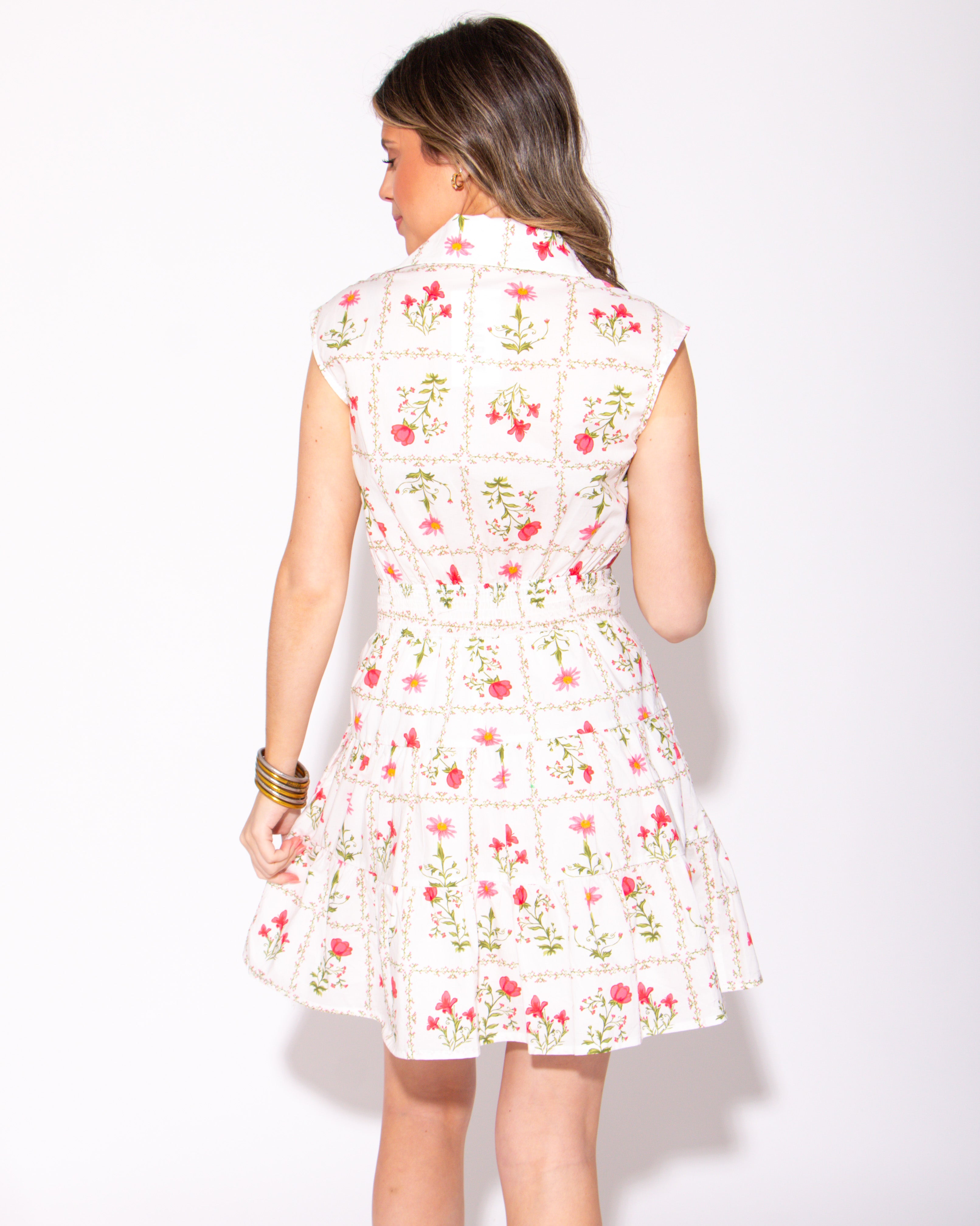 Tie the Bloom Mini Dress