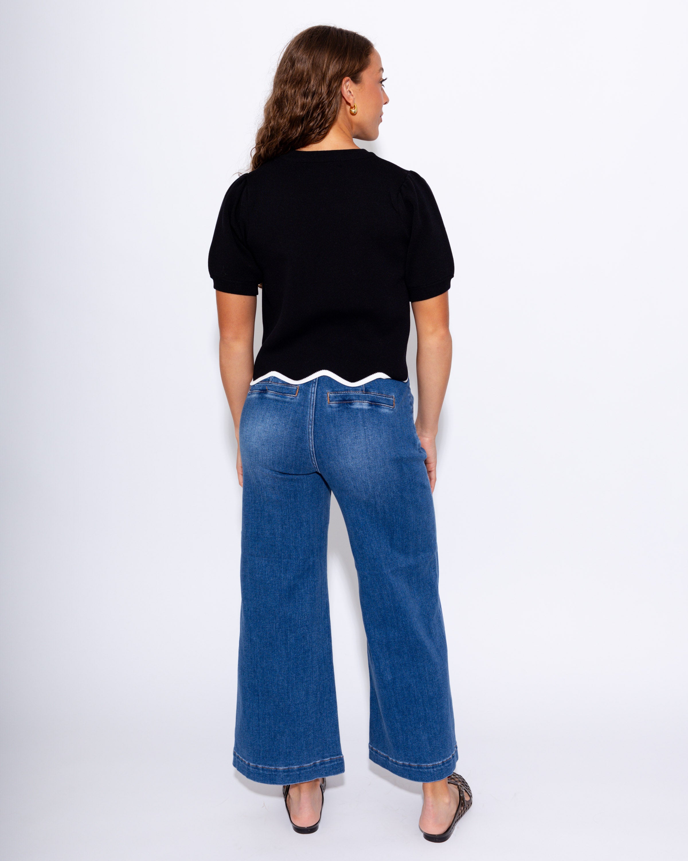 Timeless Scallop Hem Top