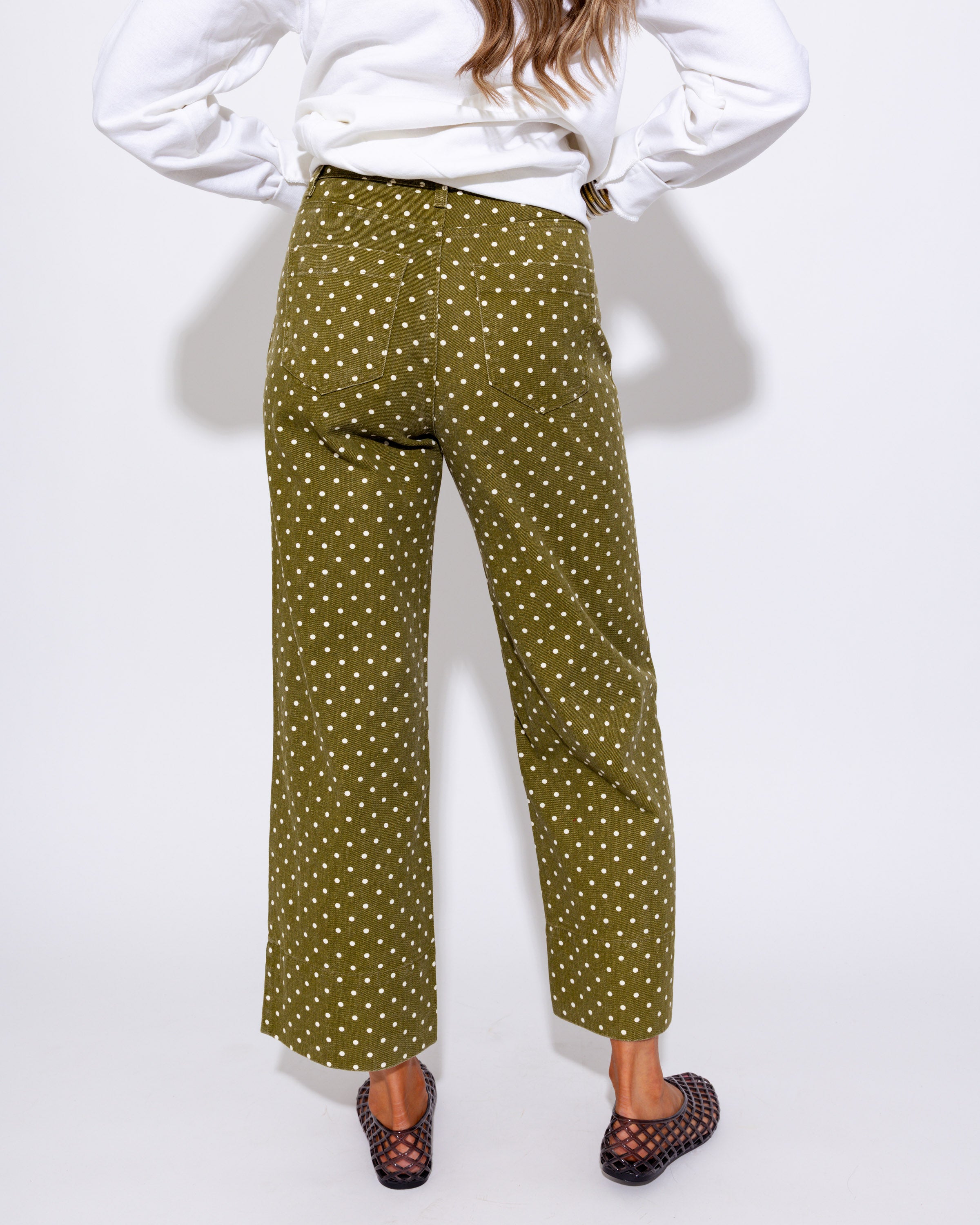 Classic Polka Dot Ankle Pants