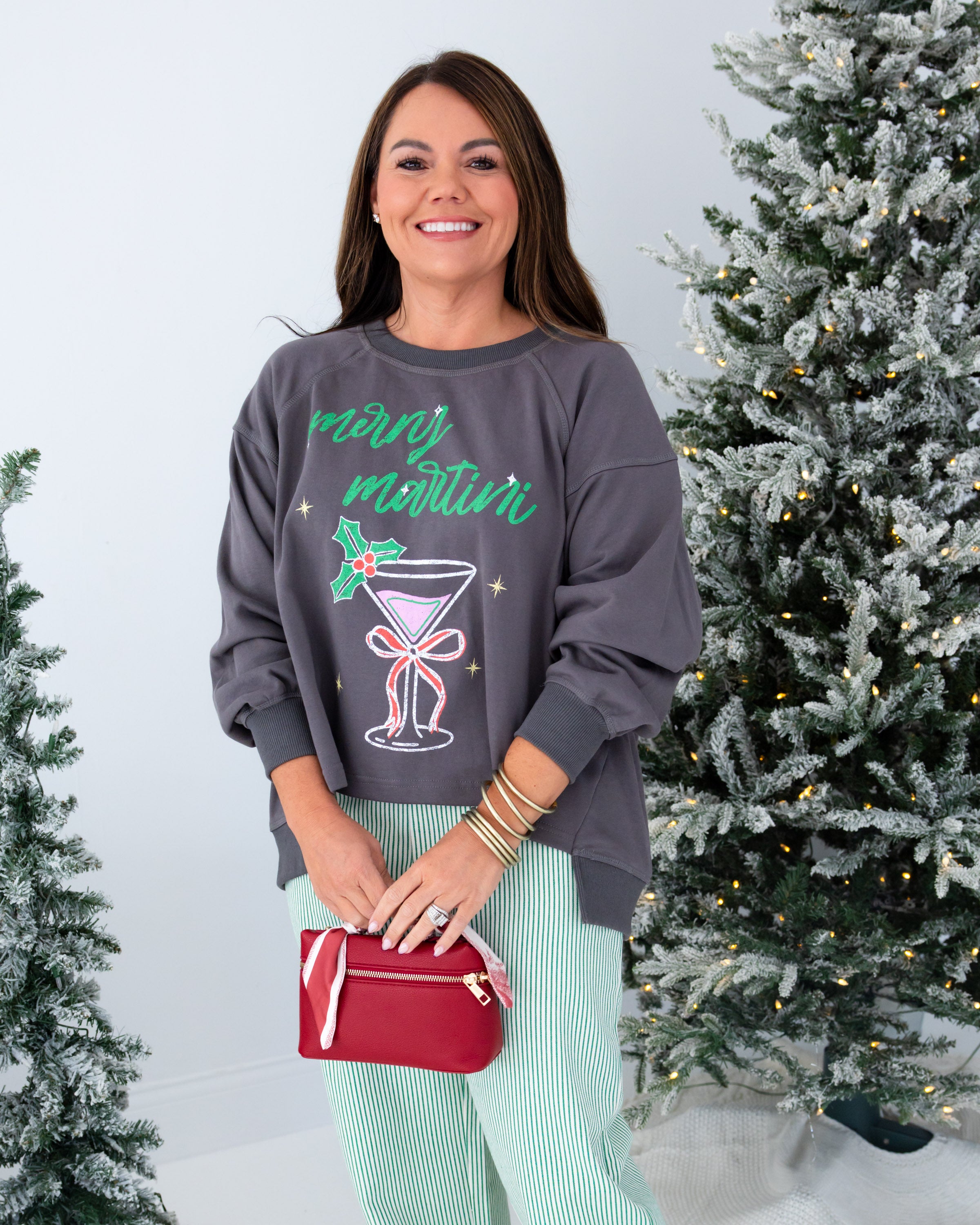 Merry Martini Graphic Sweatshirt