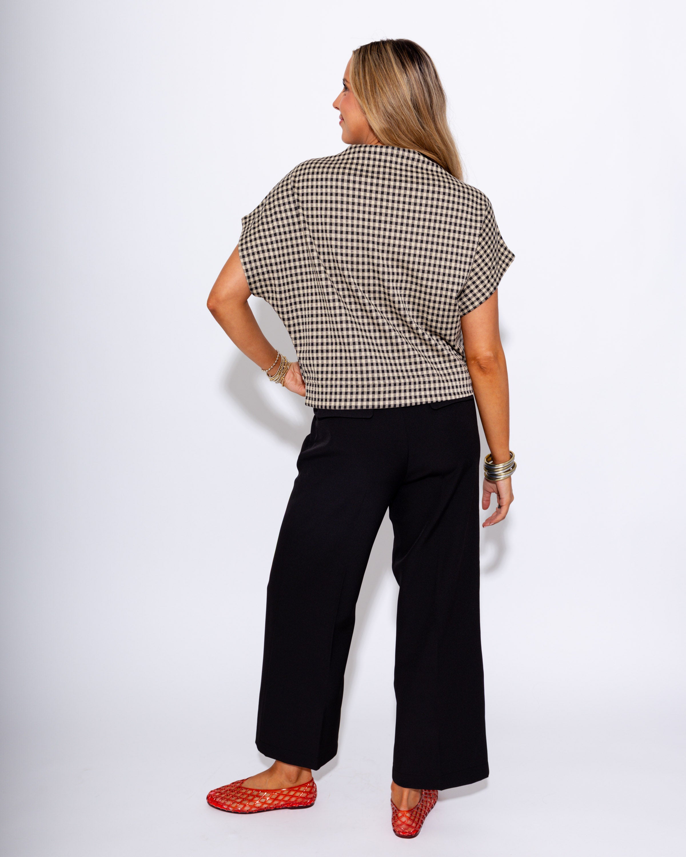 Tailored Pleated Wide Leg Pants
