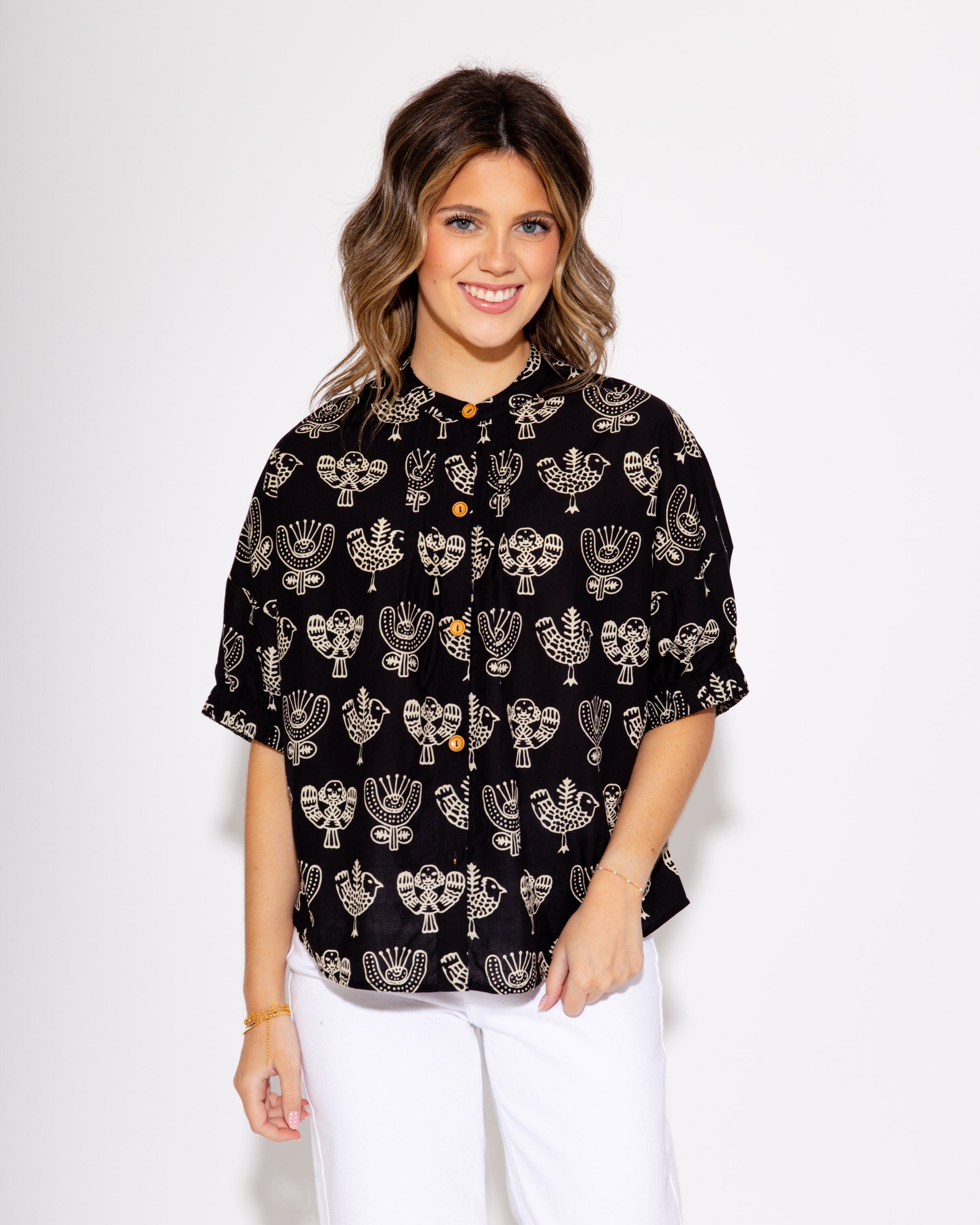 Ivy Jane | Block Print Poncho Top