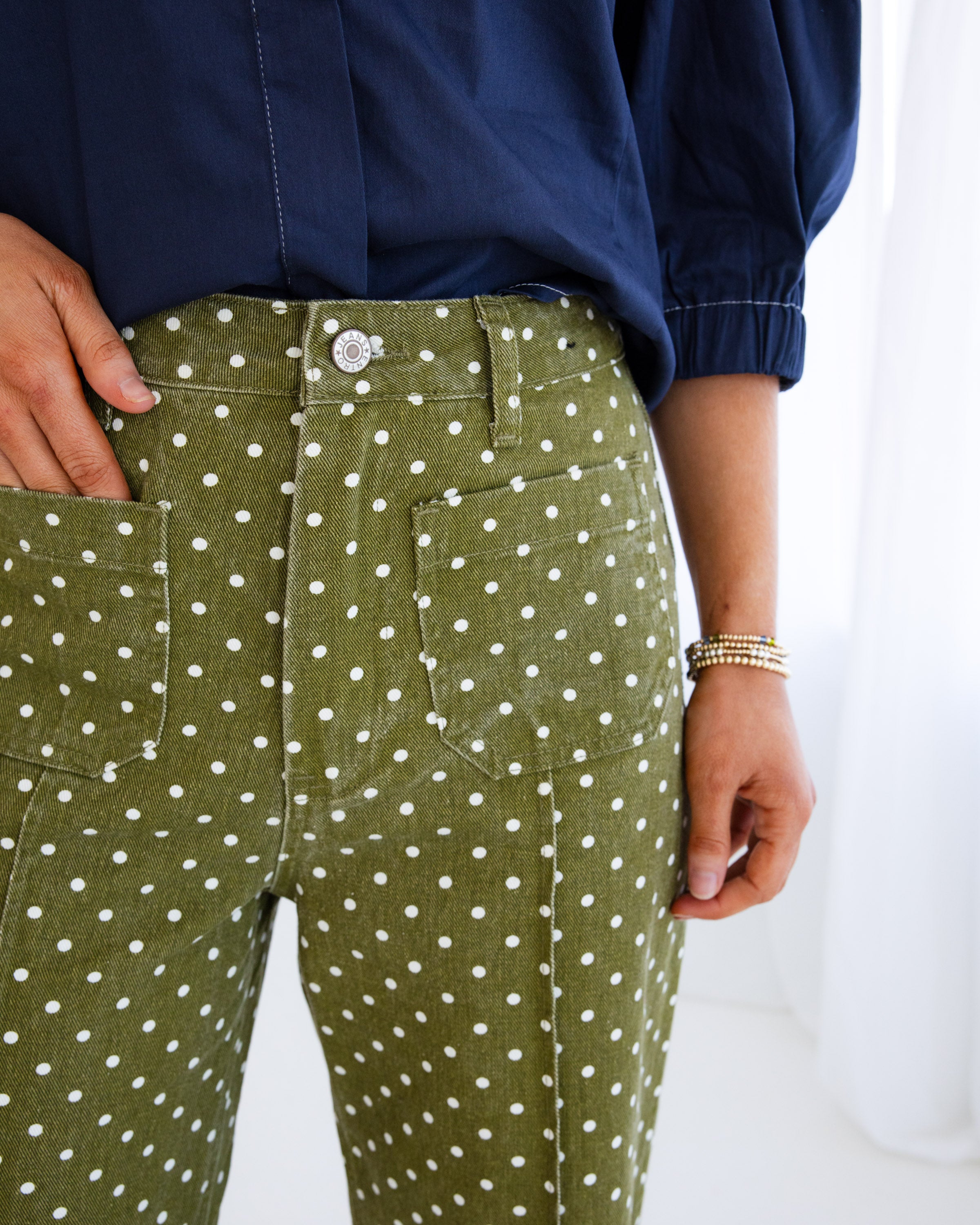 Classic Polka Dot Ankle Pants