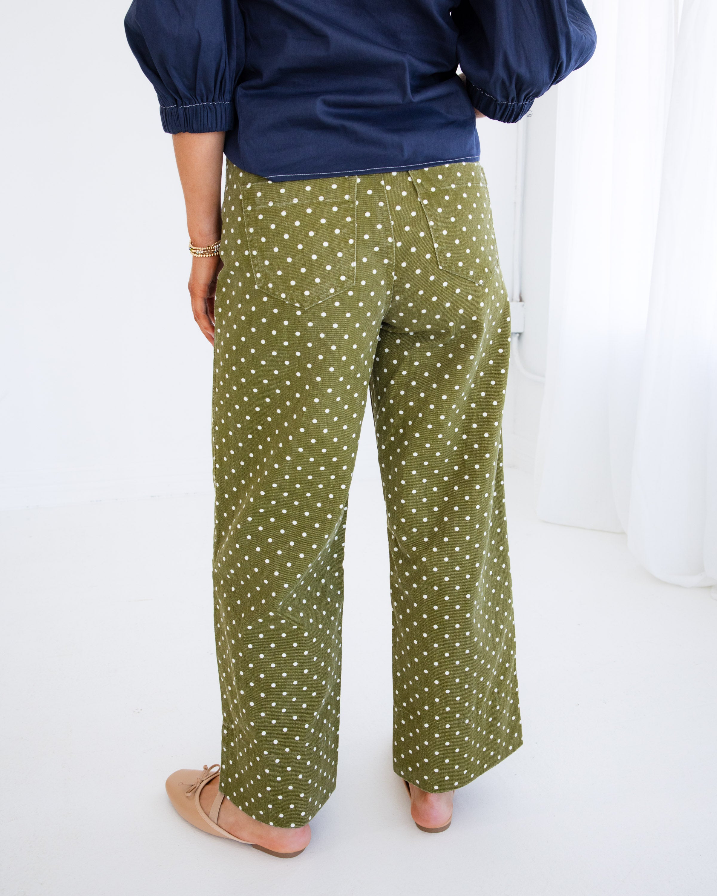 Classic Polka Dot Ankle Pants