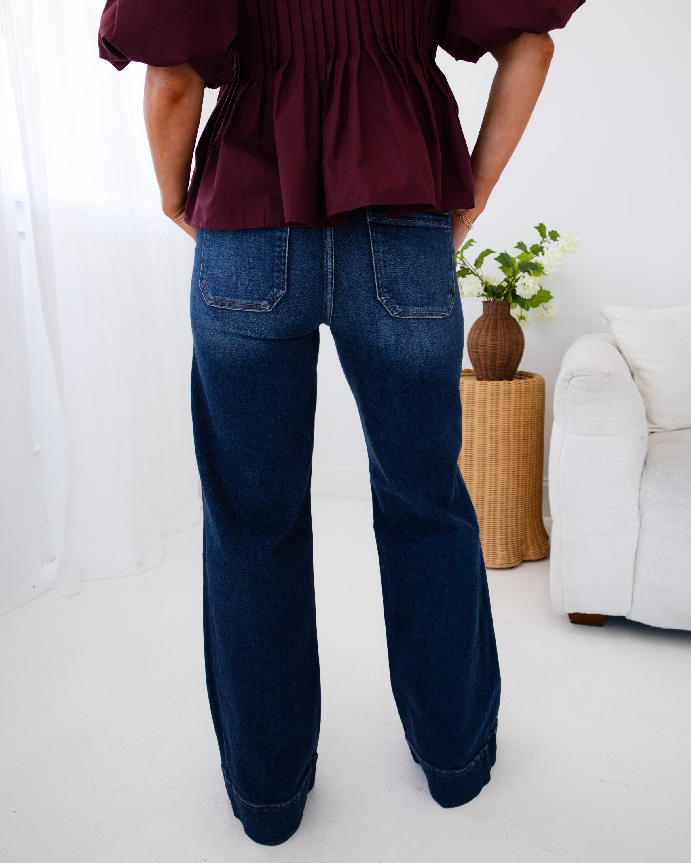 Tummy Control High Rise Flare Jeans