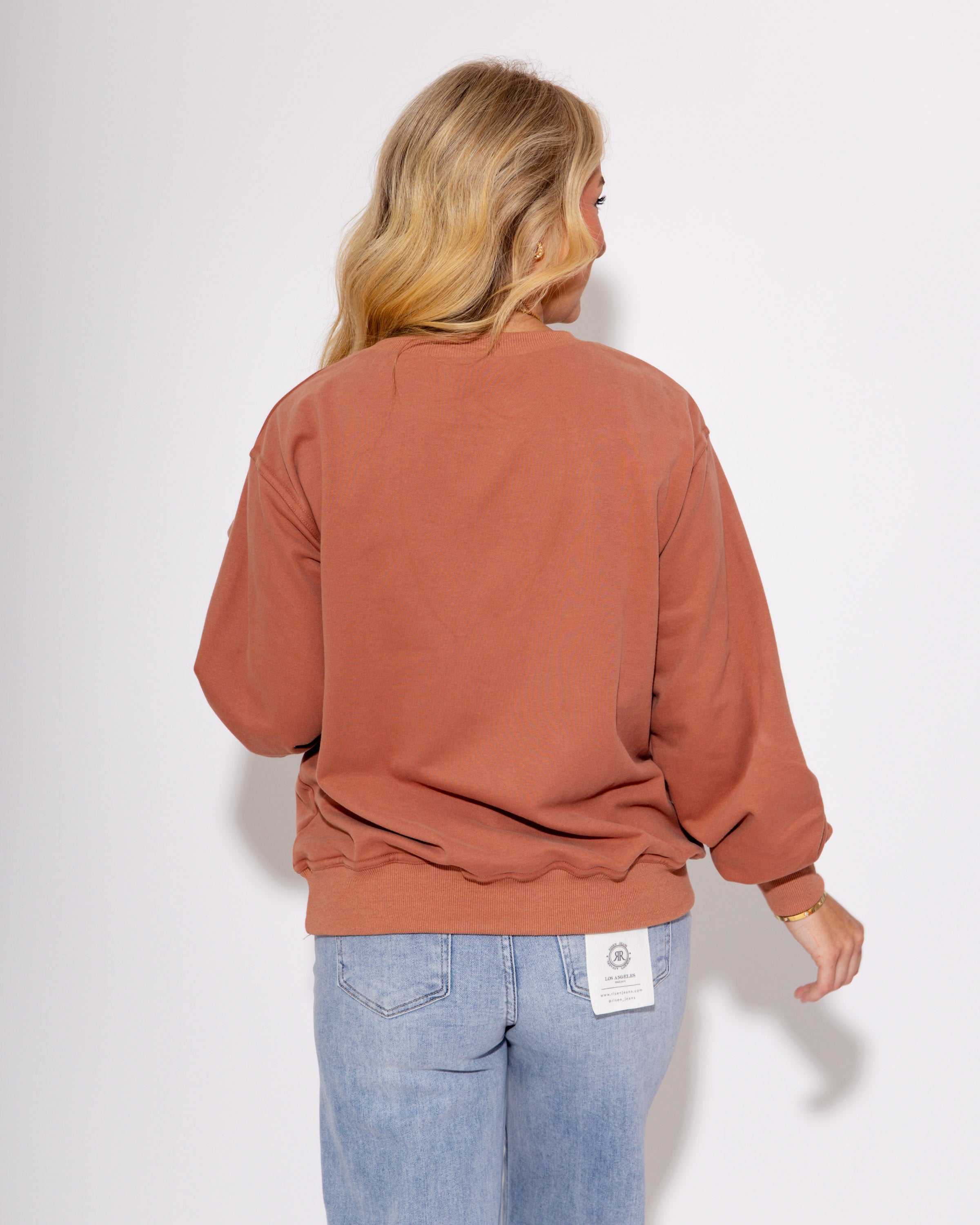 Gingham Teddy Sweatshirt