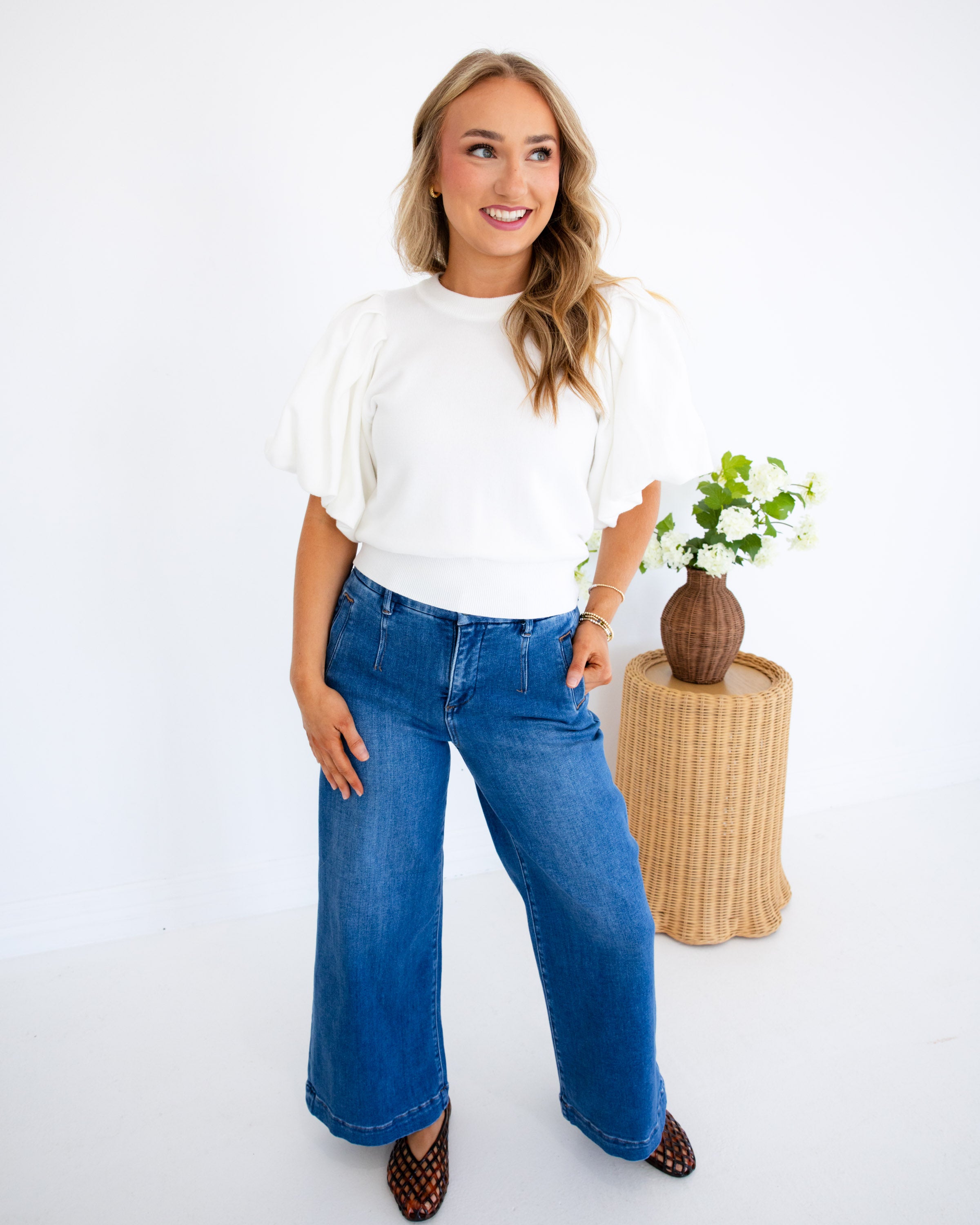 Elevated Knit Puff Sleeve Top