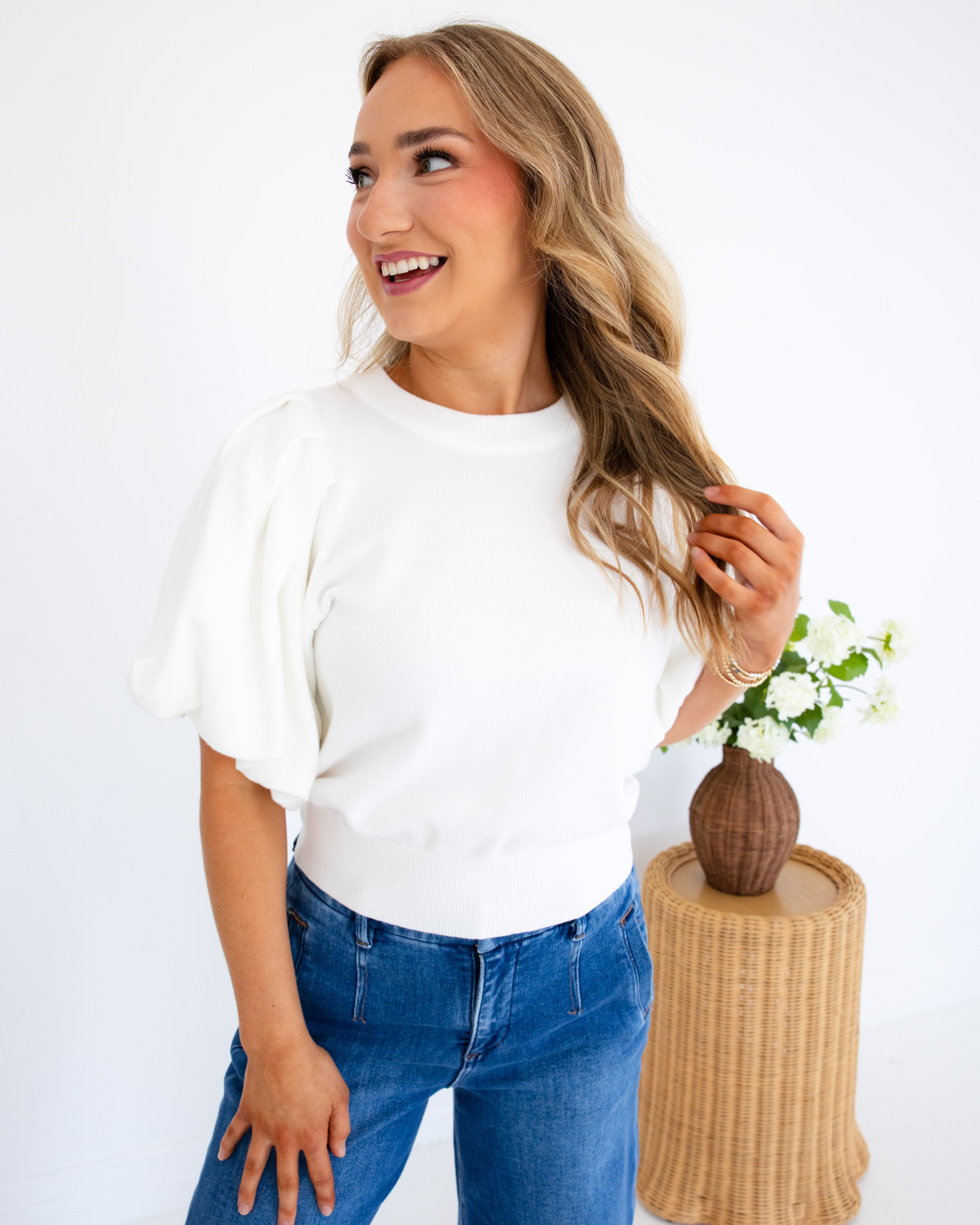 Elevated Knit Puff Sleeve Top