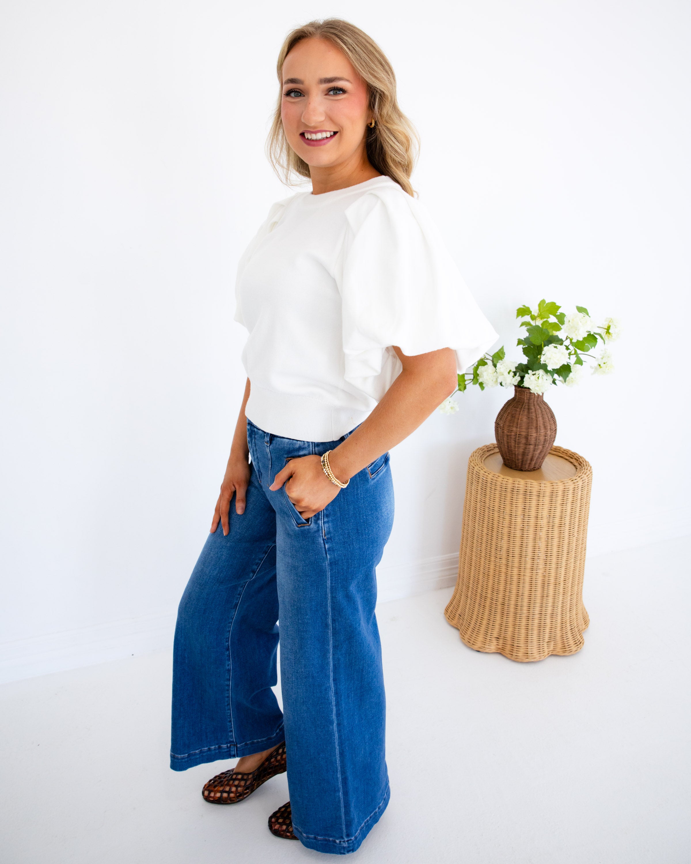 Elevated Knit Puff Sleeve Top