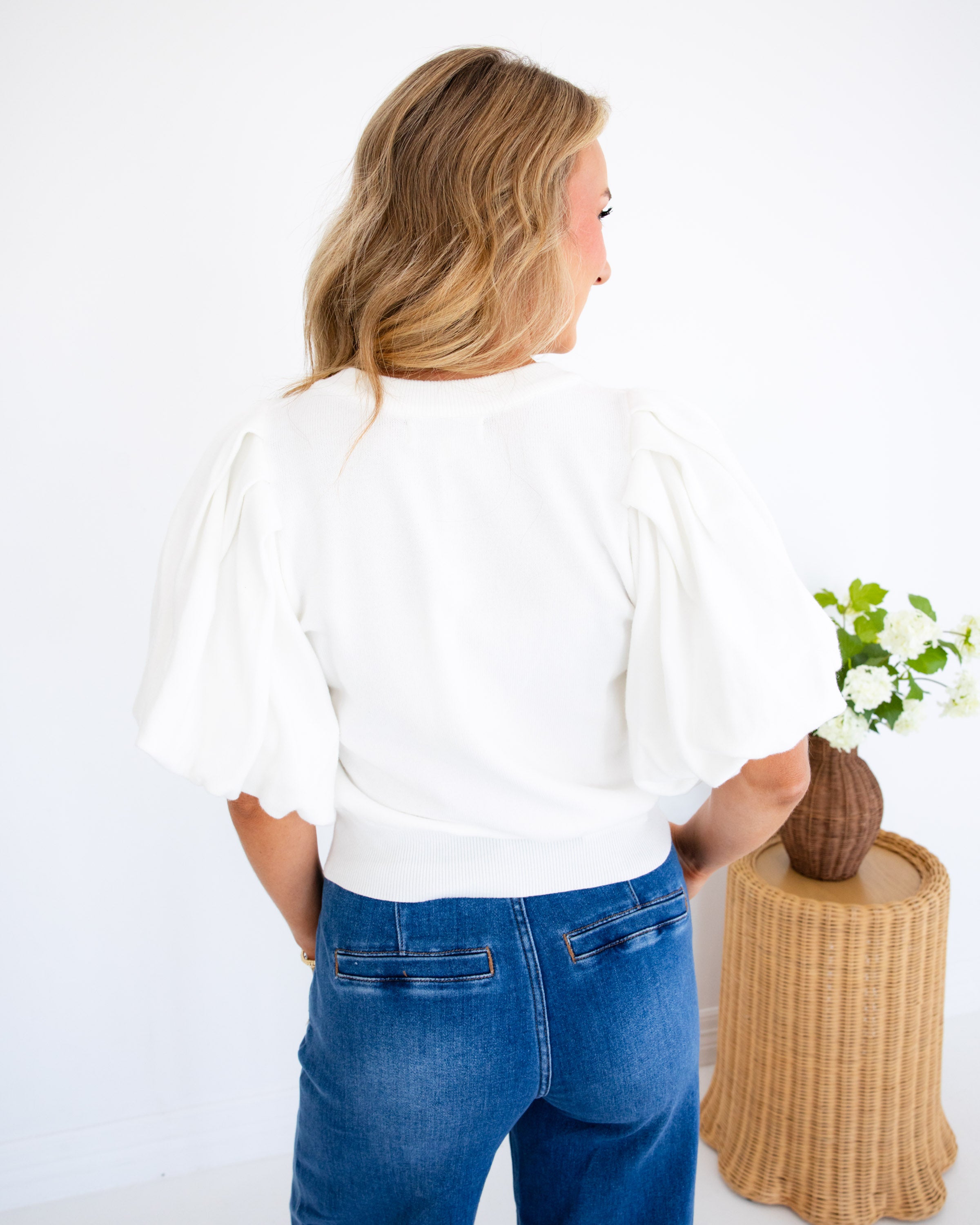 Elevated Knit Puff Sleeve Top