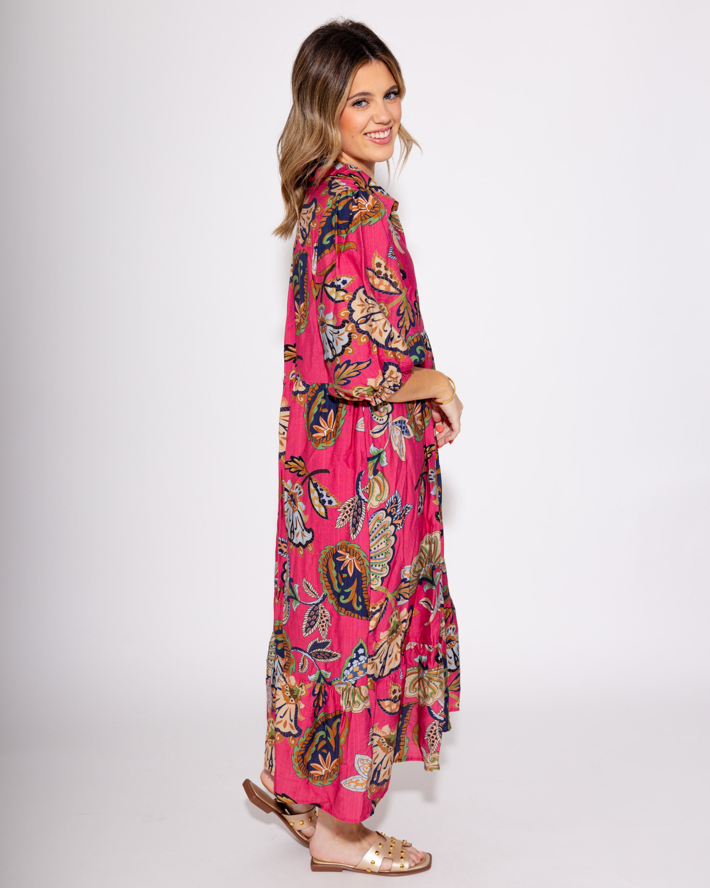 The Boho Bloom Midi in Pink