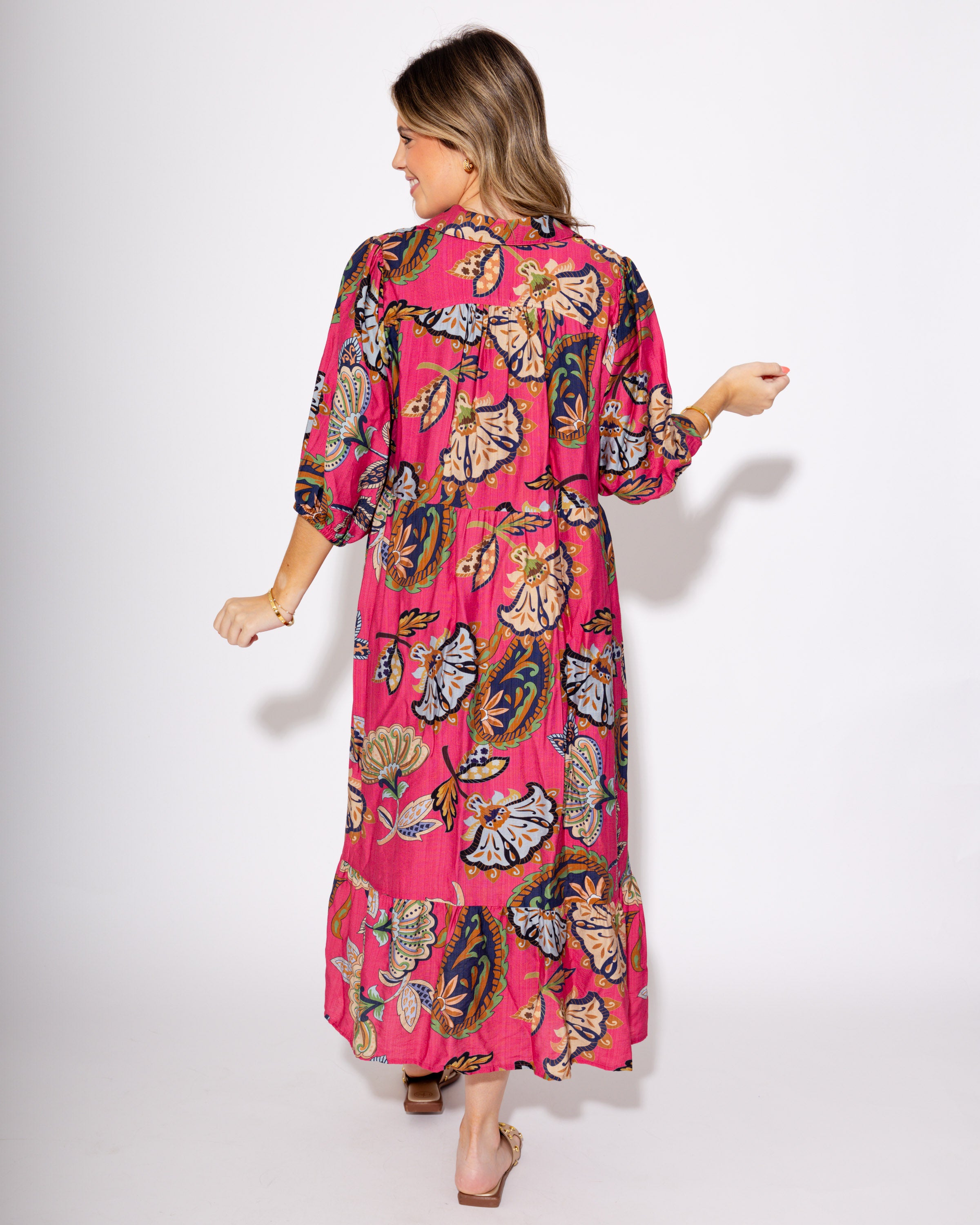 The Boho Bloom Midi in Pink