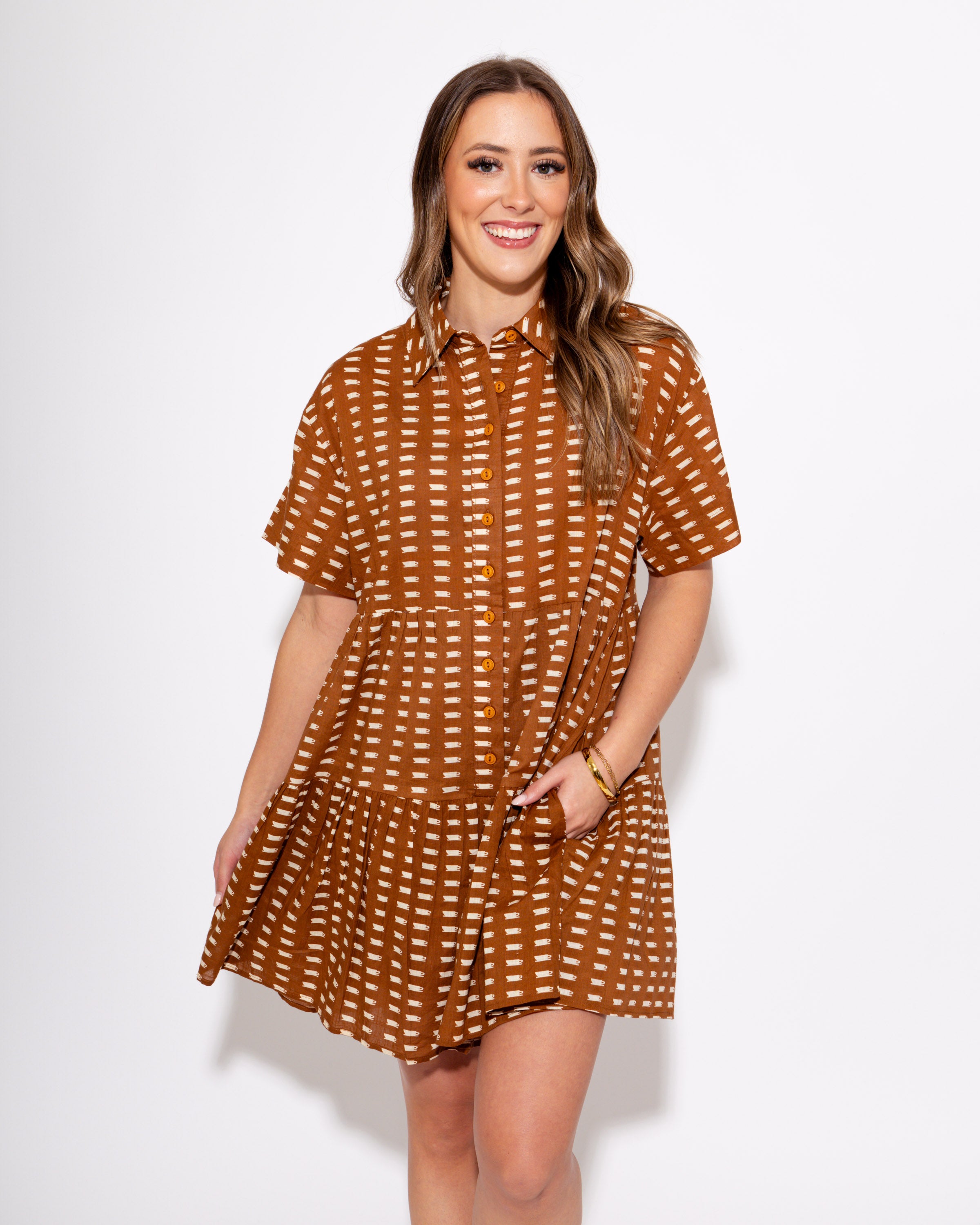 Ivy Jane I Coffee Print Romper