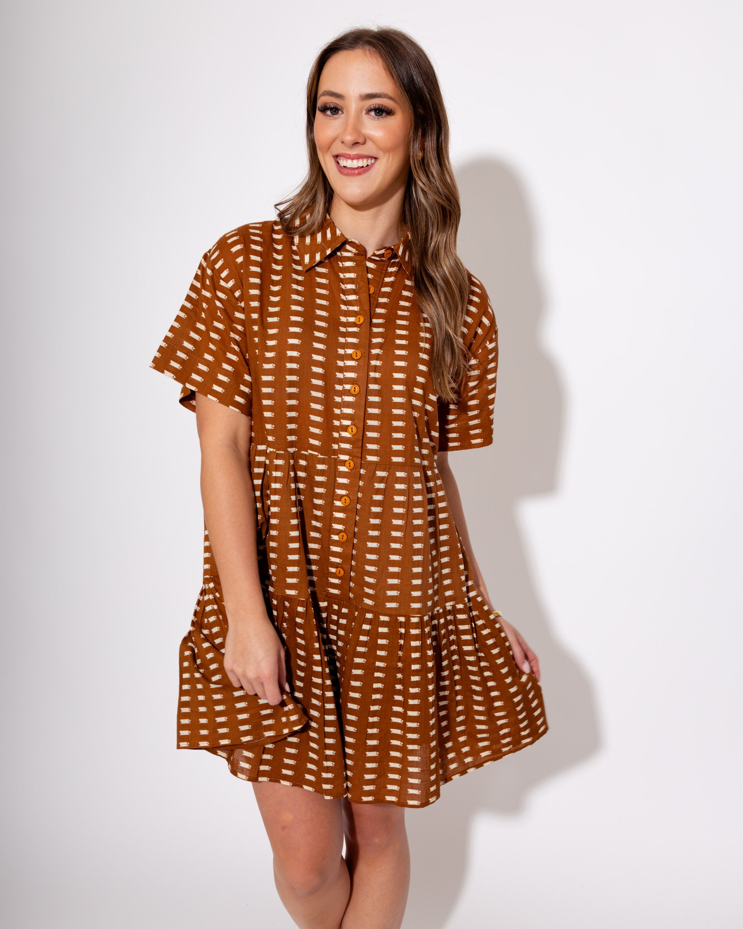 Ivy Jane I Coffee Print Romper