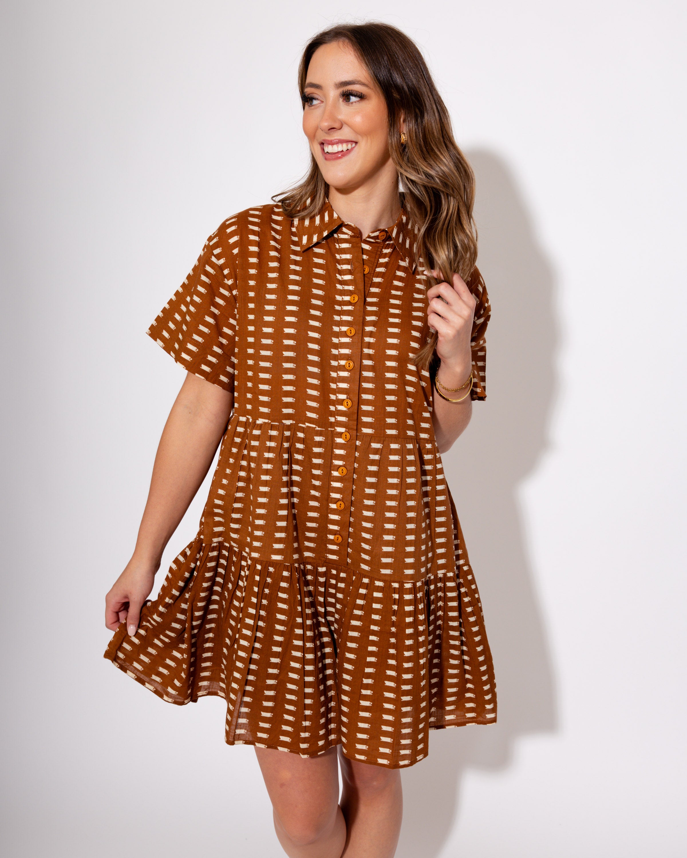 Ivy Jane I Coffee Print Romper