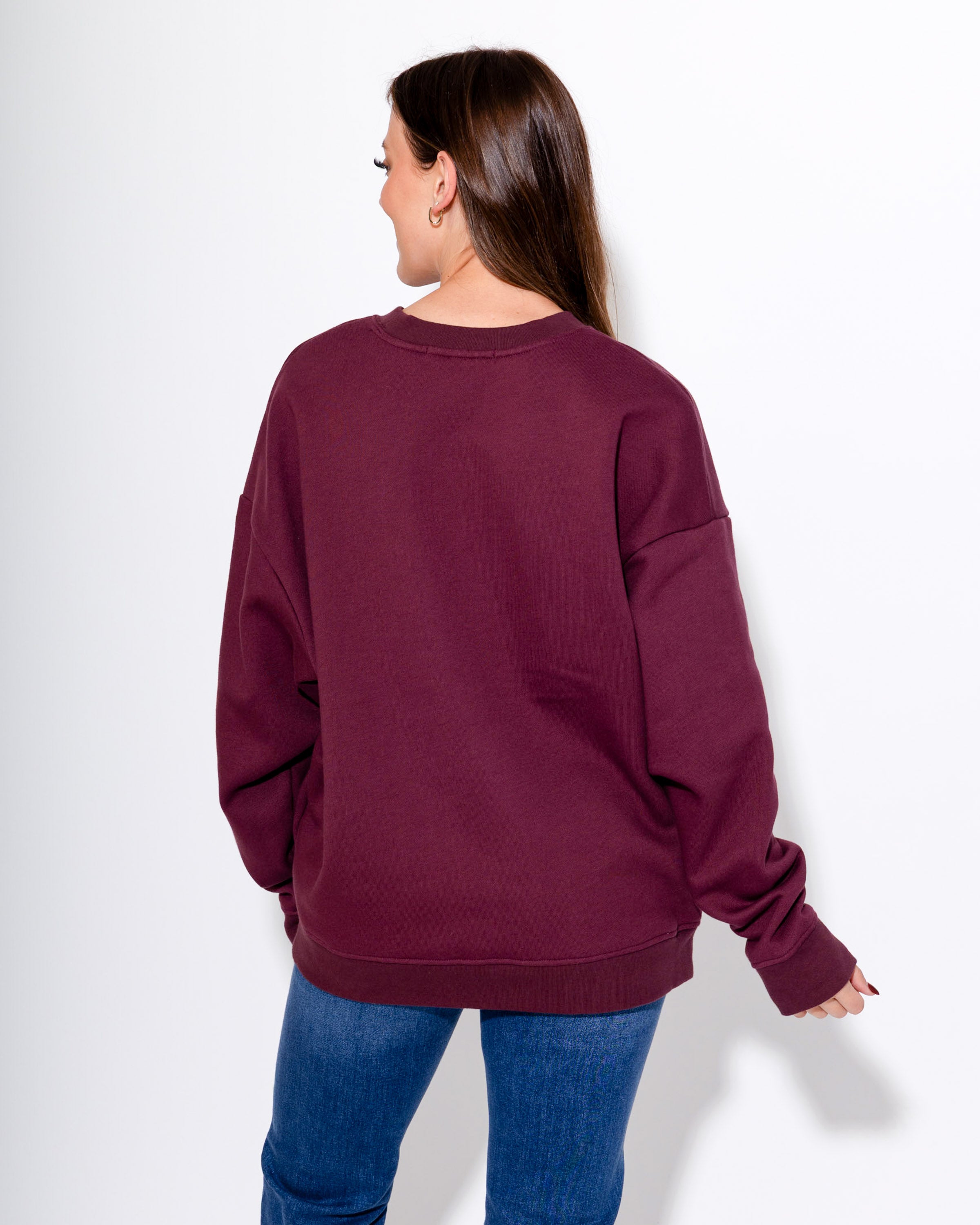 Favorite Daughter Sweatshirt in Burgundy