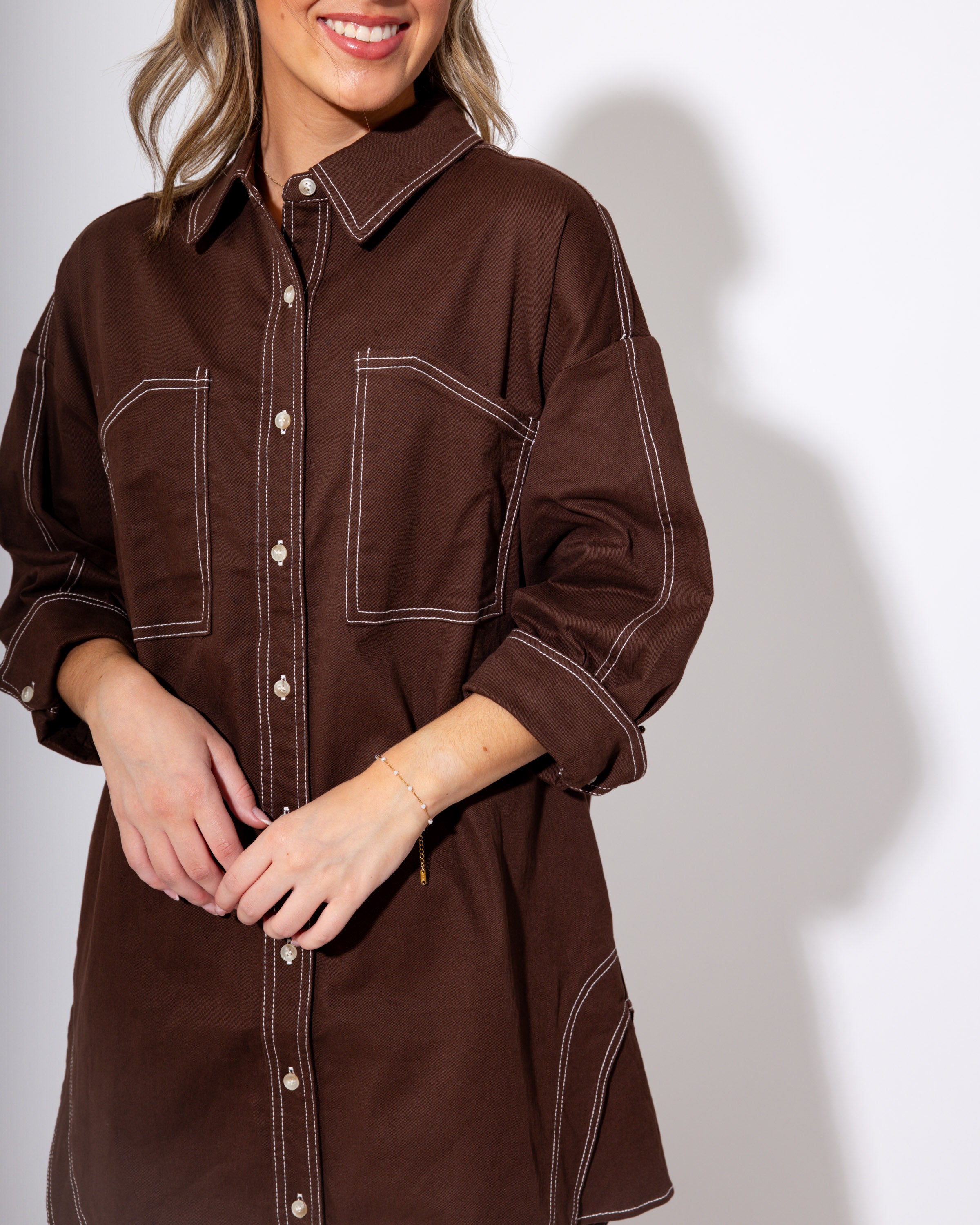 Stitched in Style Mini Dress