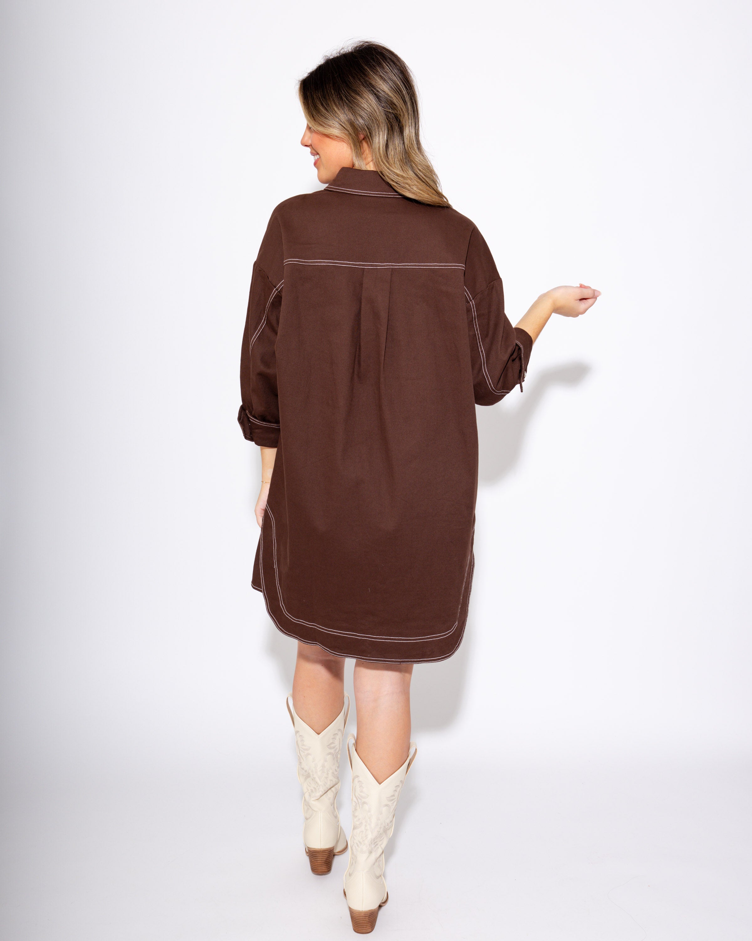 Stitched in Style Mini Dress