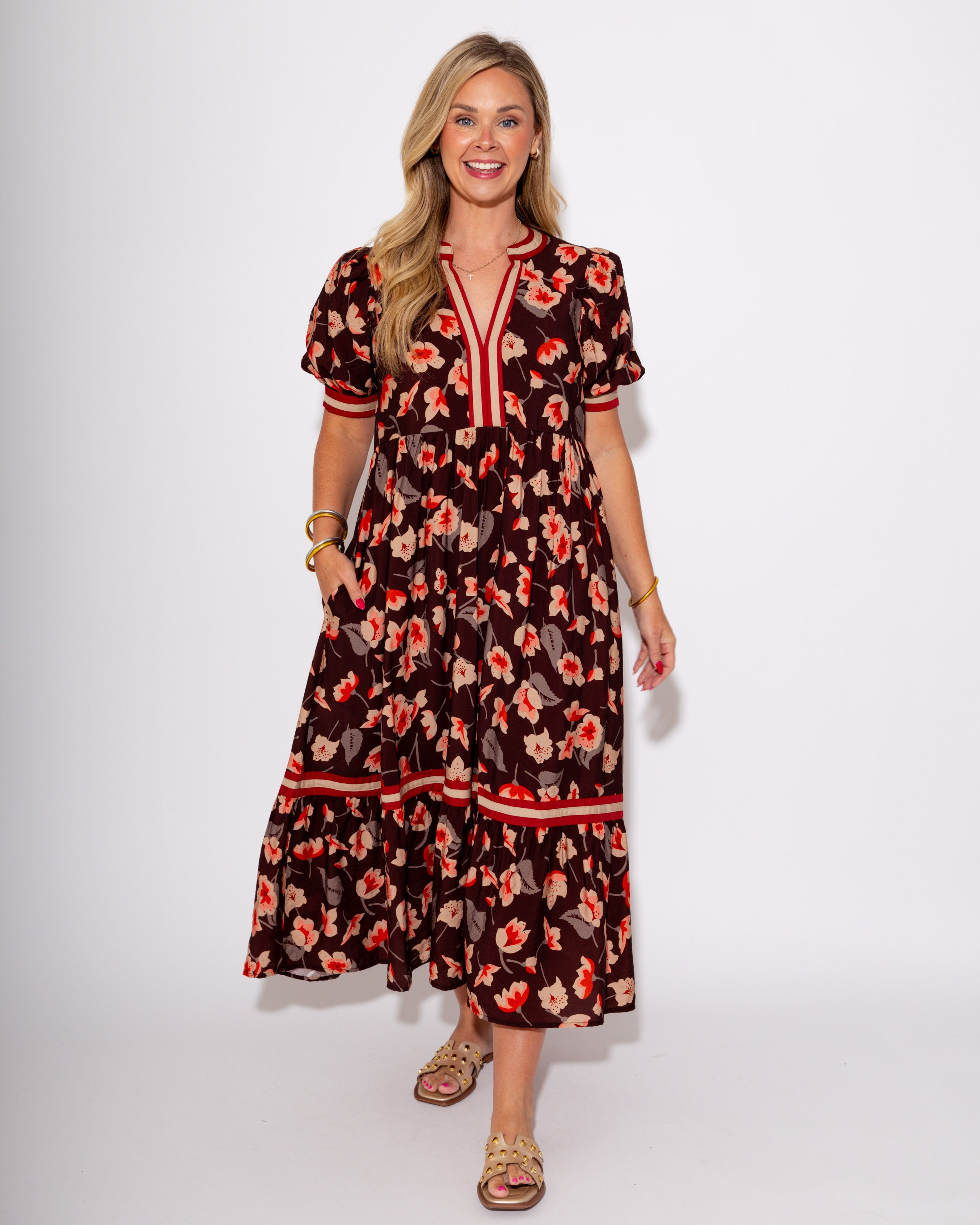 Falling for Florals Midi Dress