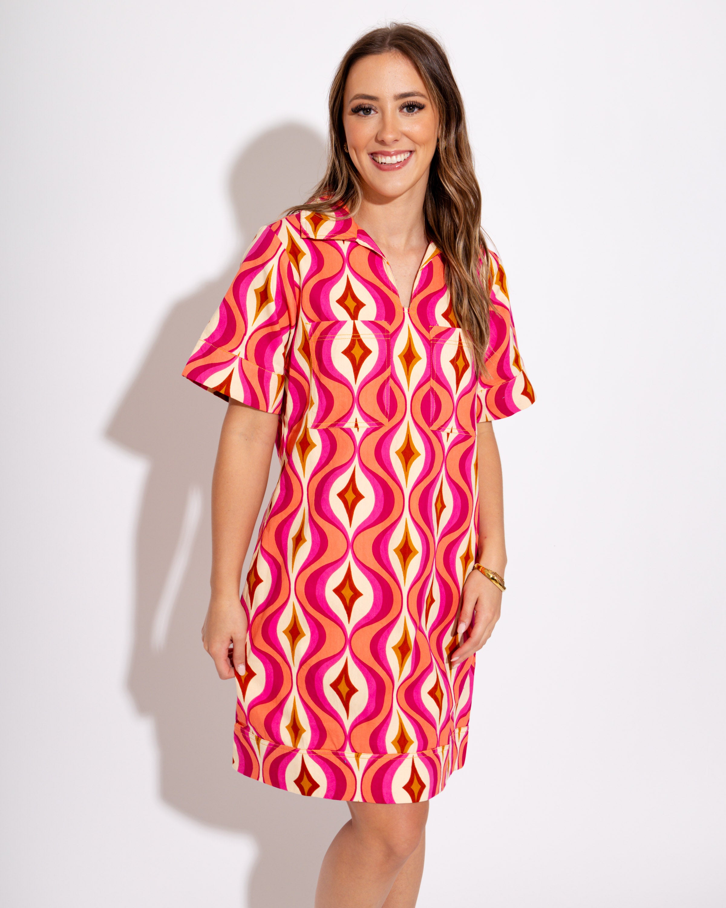 Ivy Jane I Pink Haze Popover Mini Dress