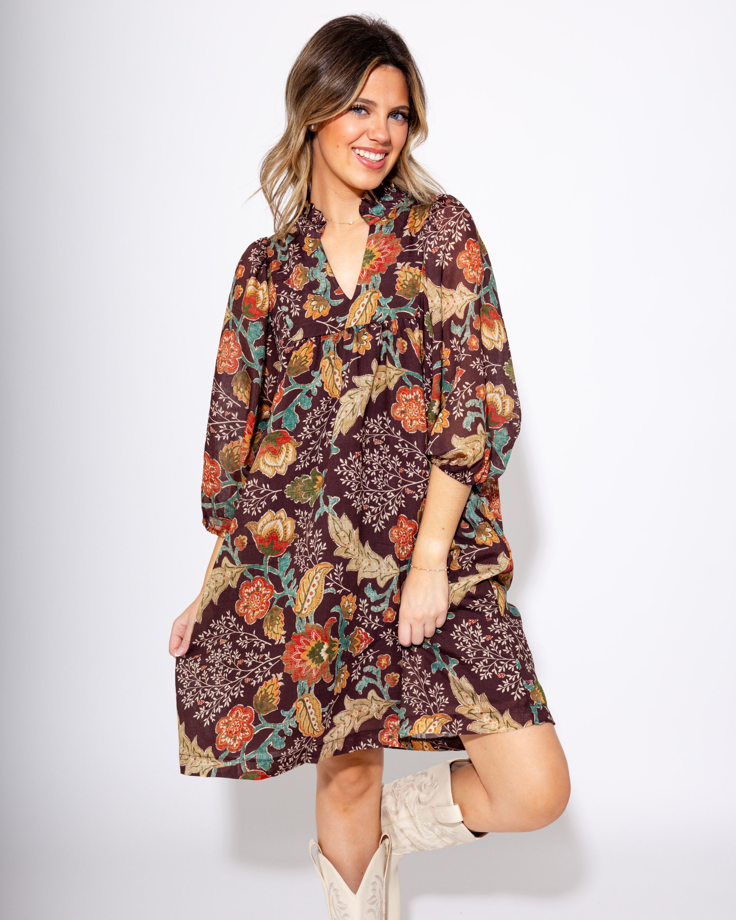 Falling for Florals Mini Dress
