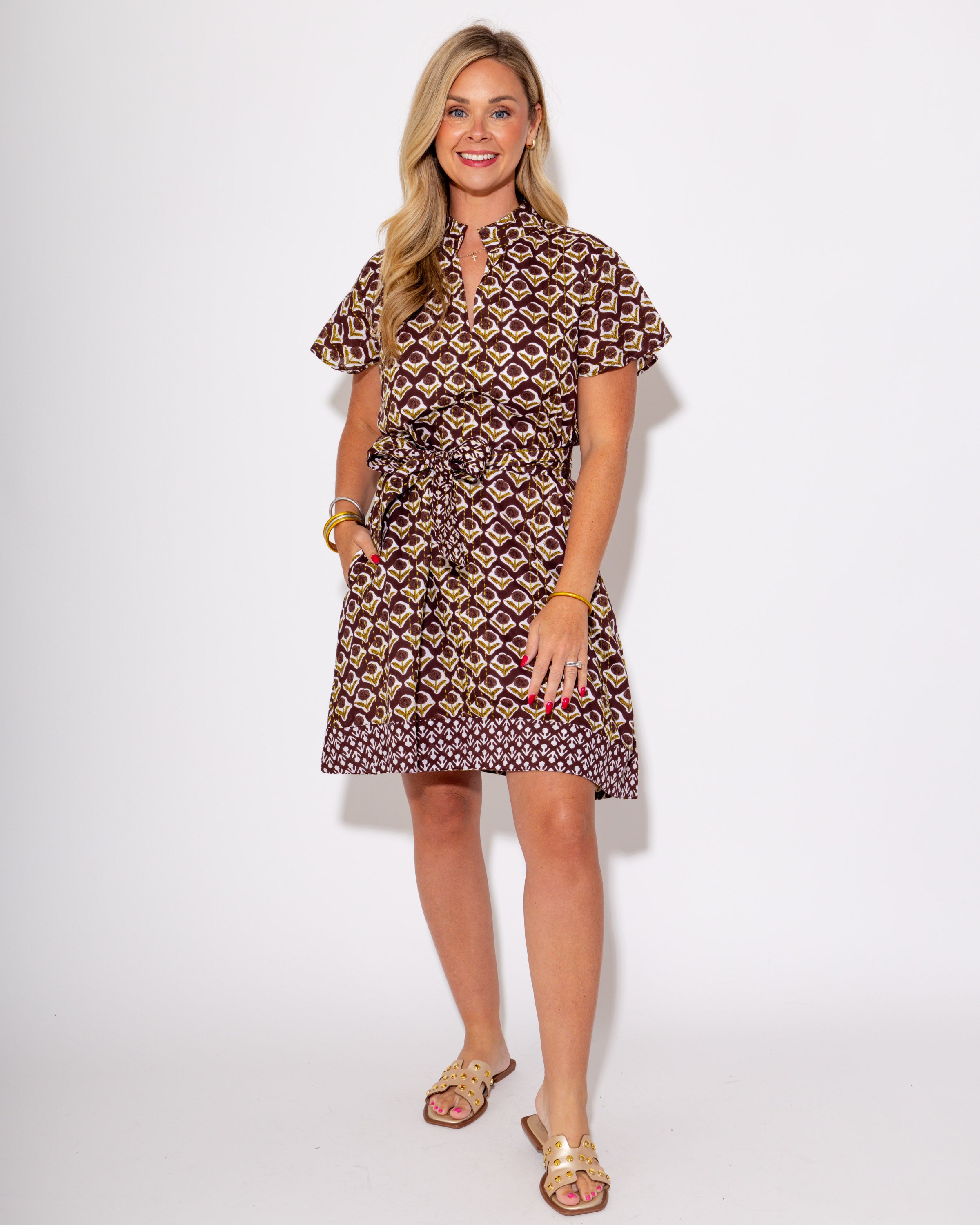 Ivy Jane I Kantha Stitched Dress