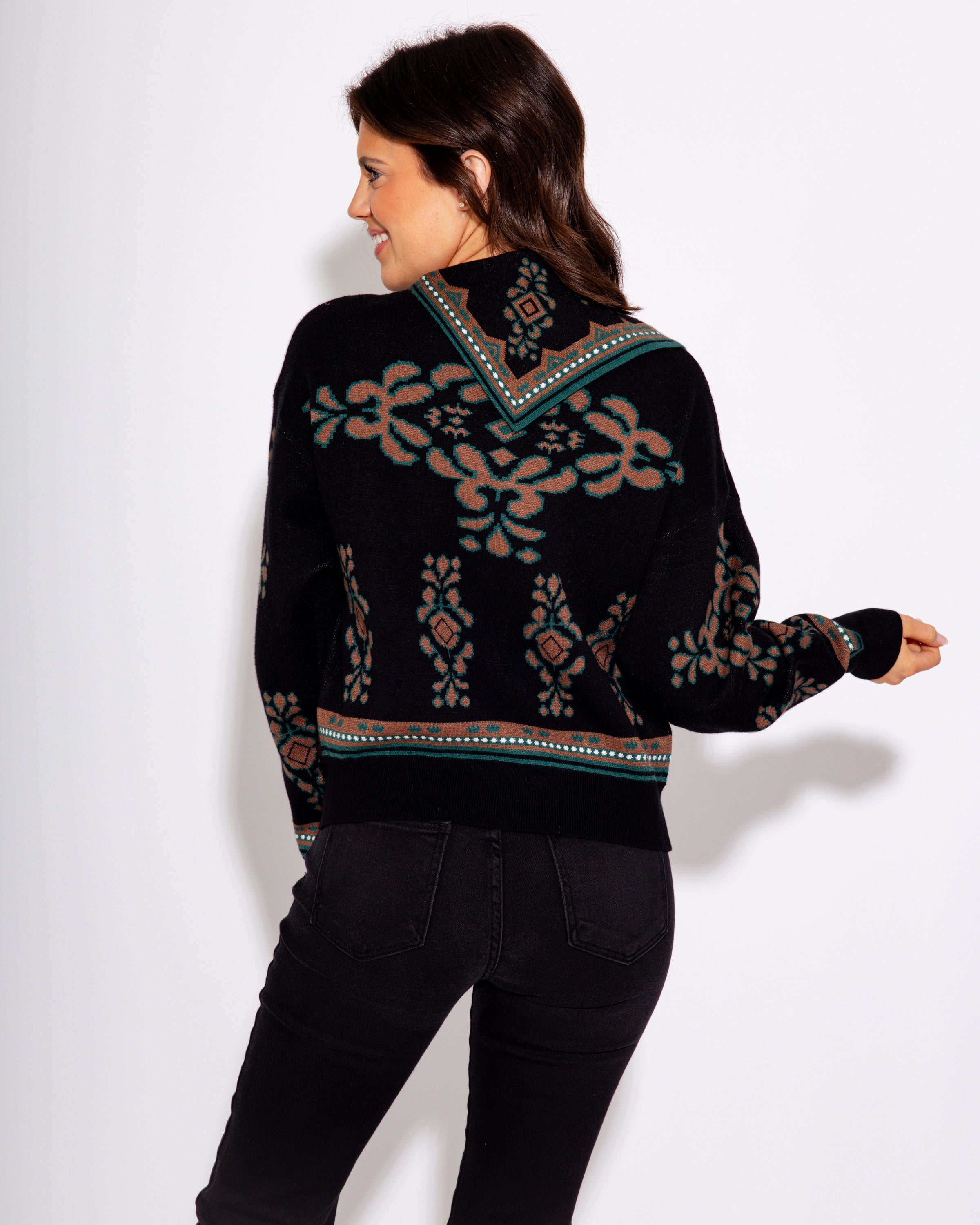 Modern Muse Abstract Sweater