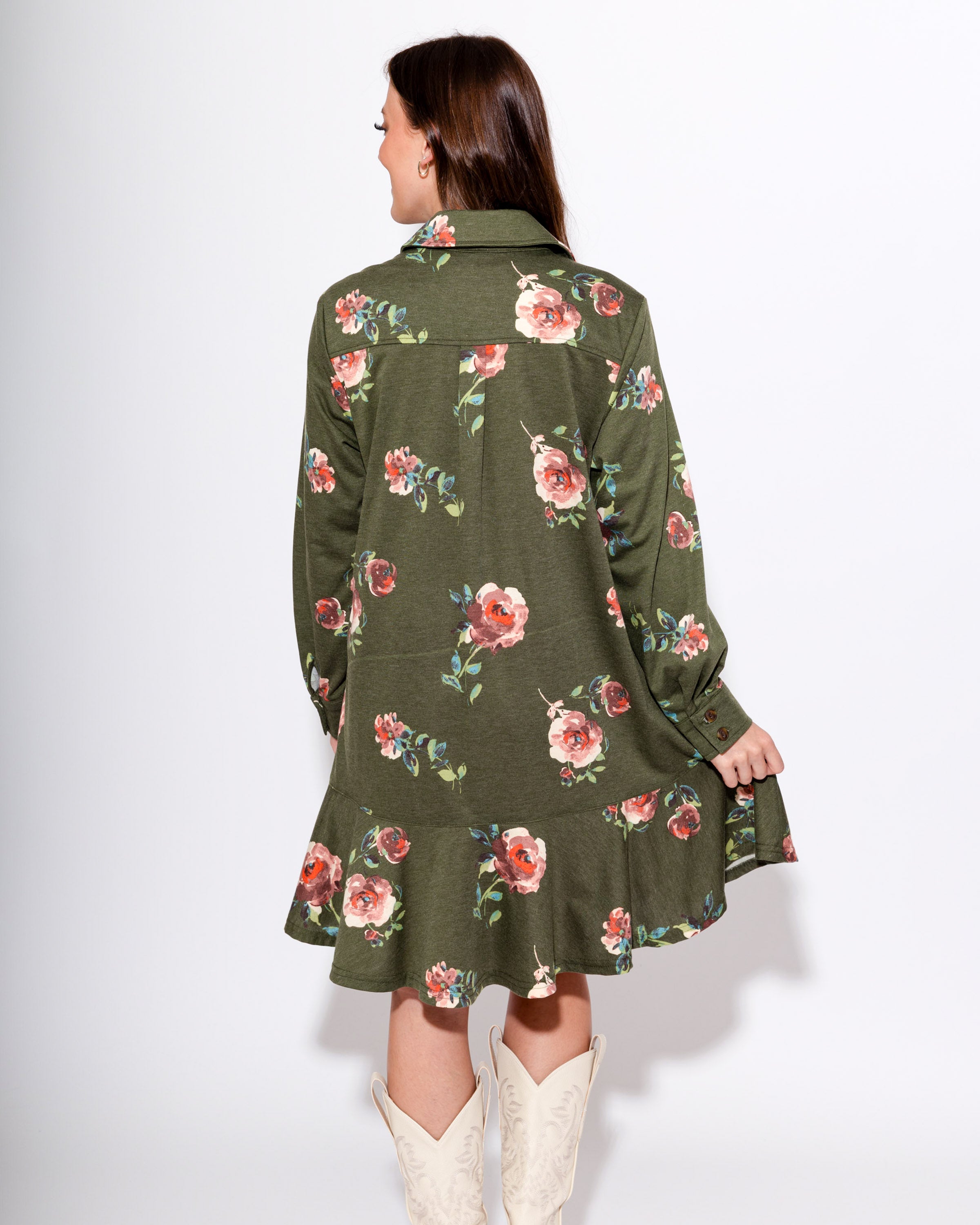 Ivy Jane | Floral Knit Shirt Dress