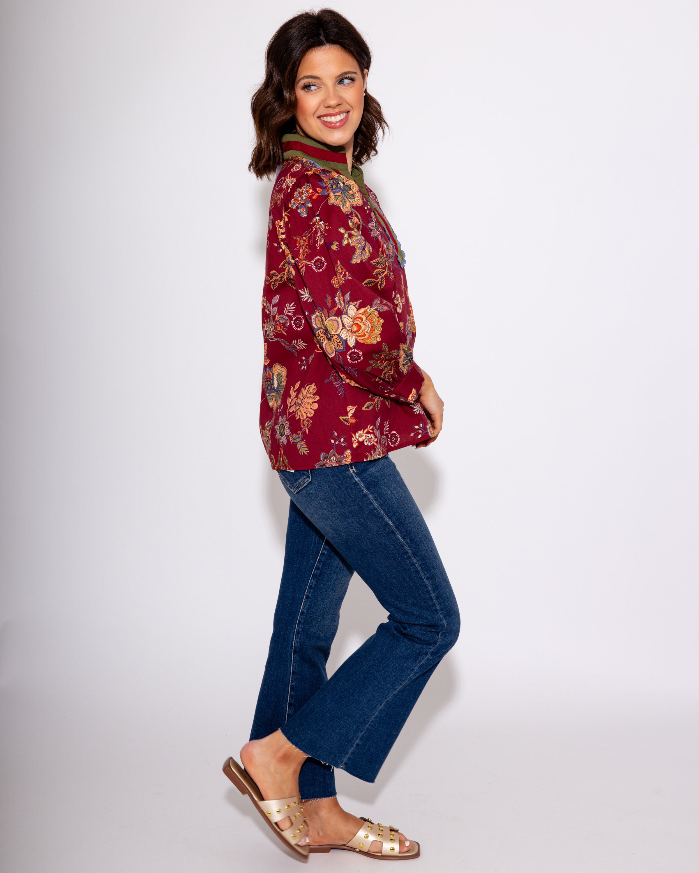 The V-Neck Flora Top