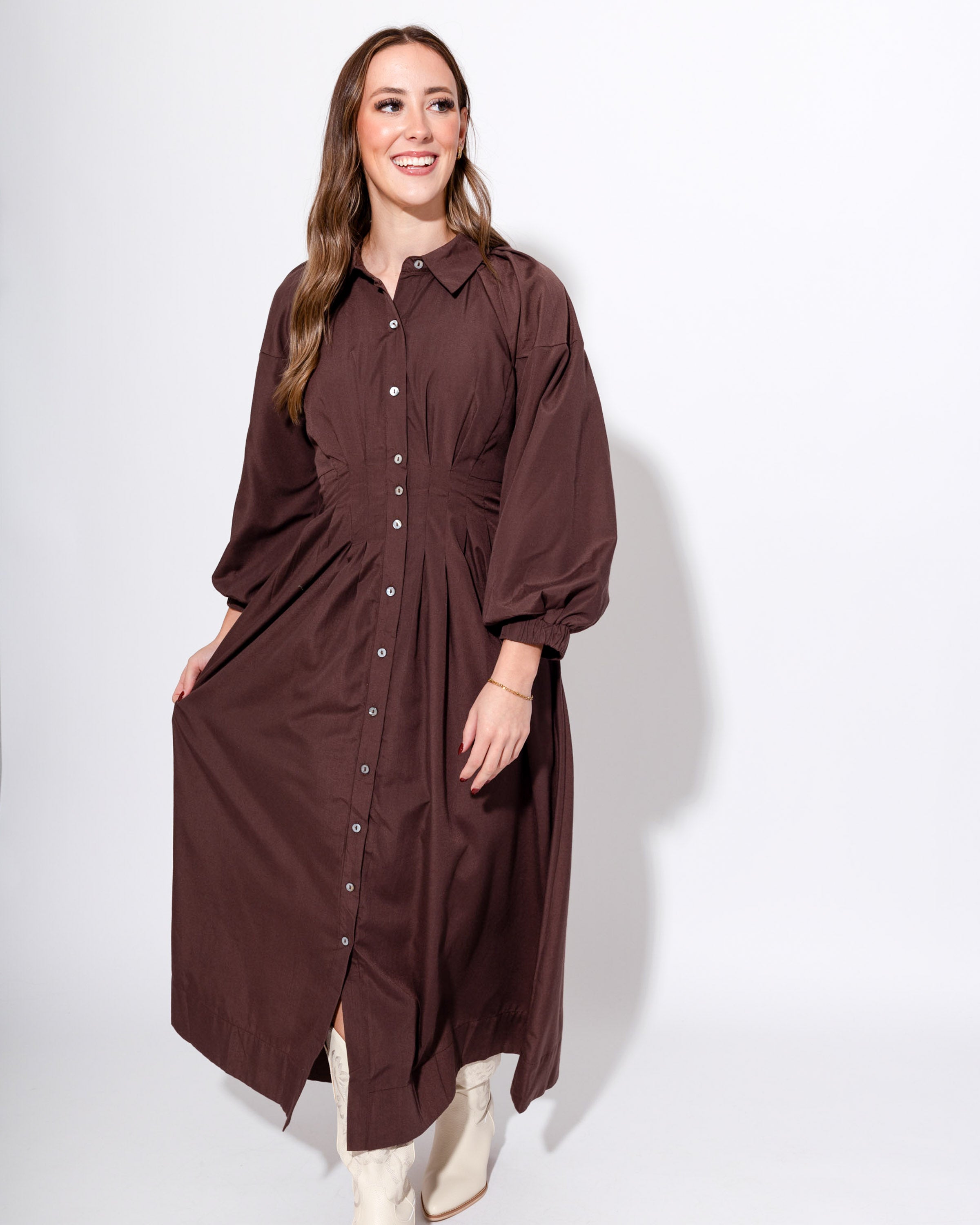 Everyday Elegance Pleated Midi