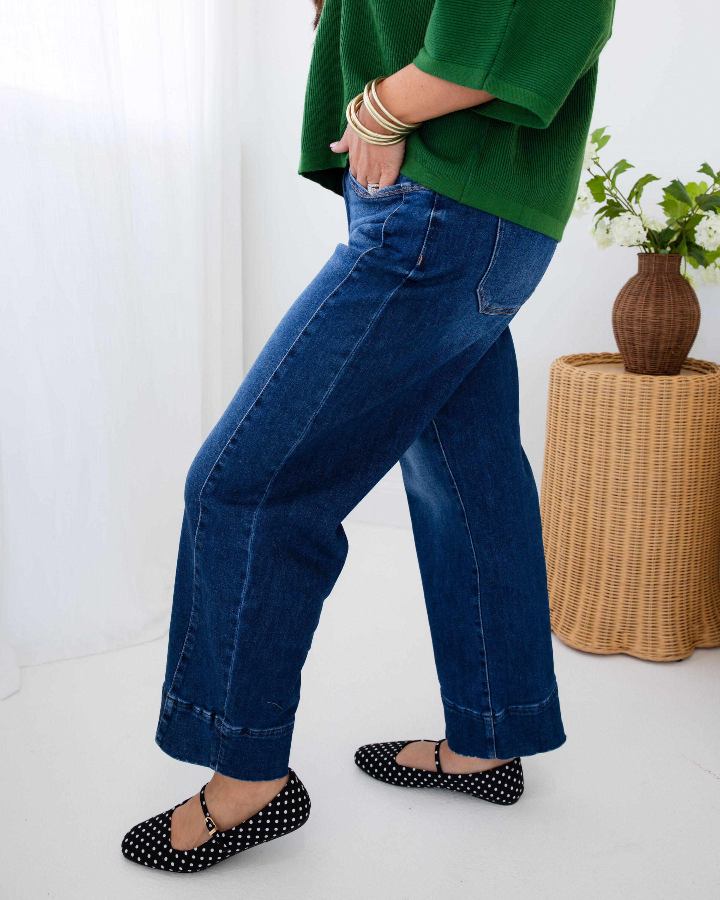 Risen | Slouchy Cropped Barrel Jeans