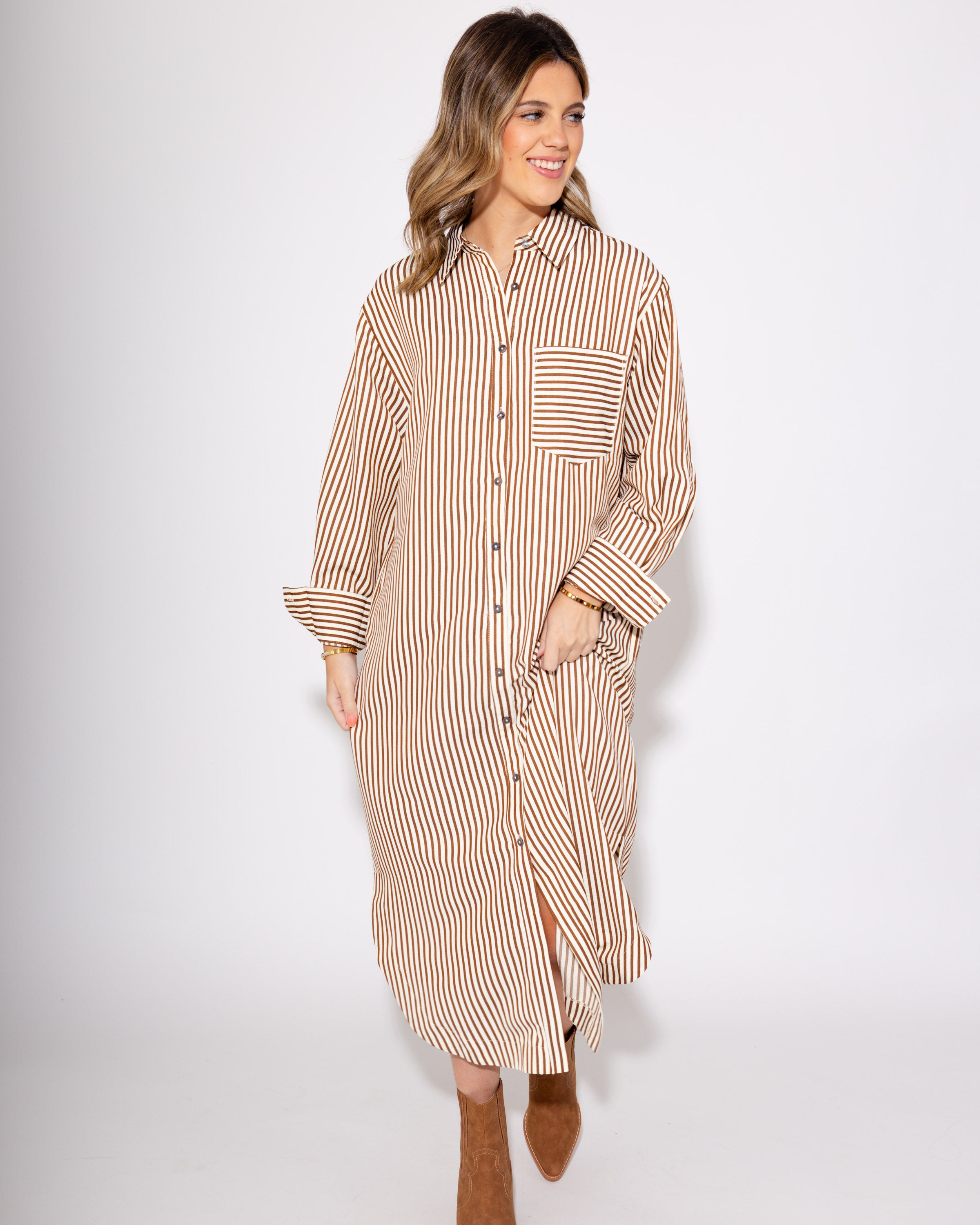 The Everyday Stripe Midi