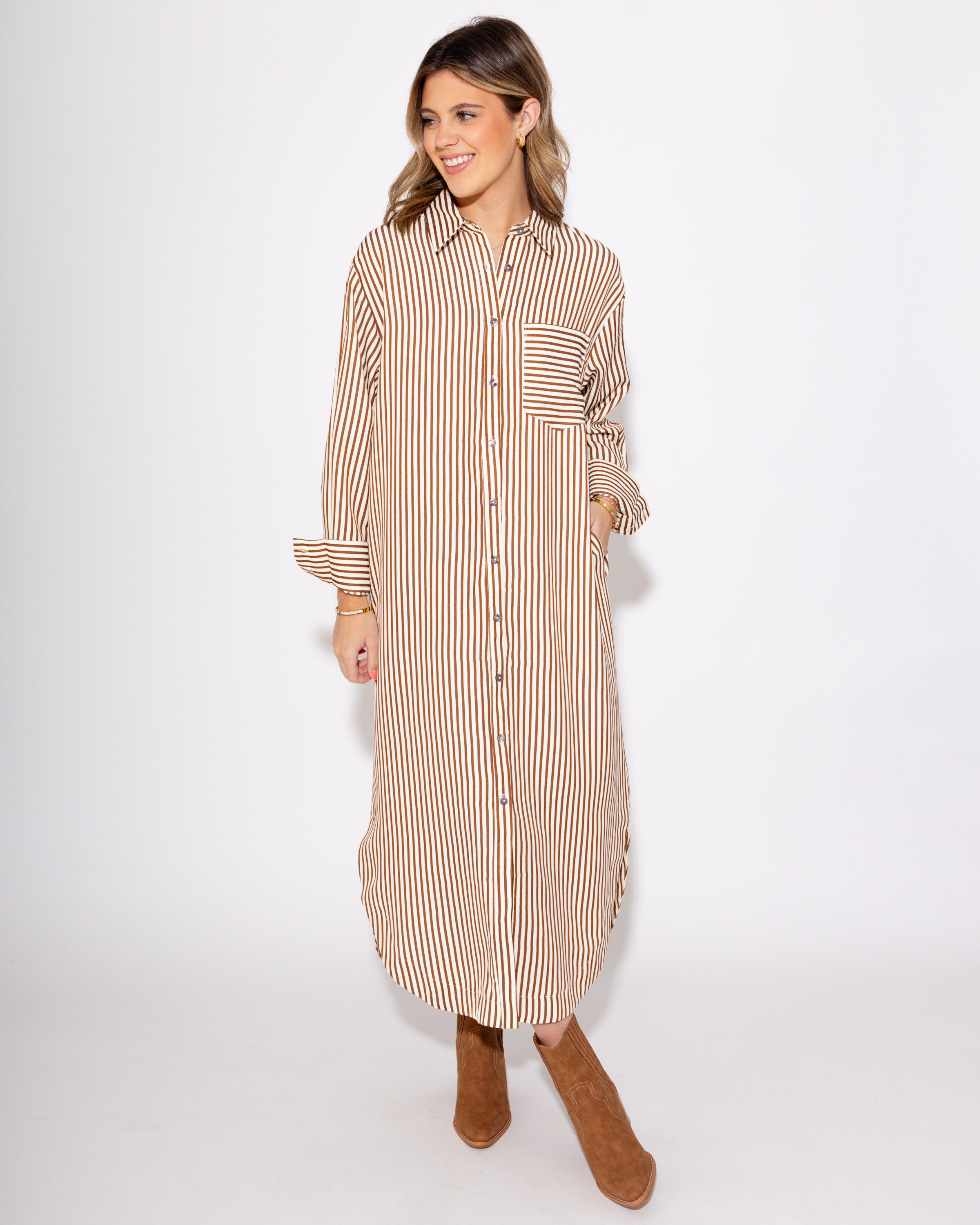 The Everyday Stripe Midi