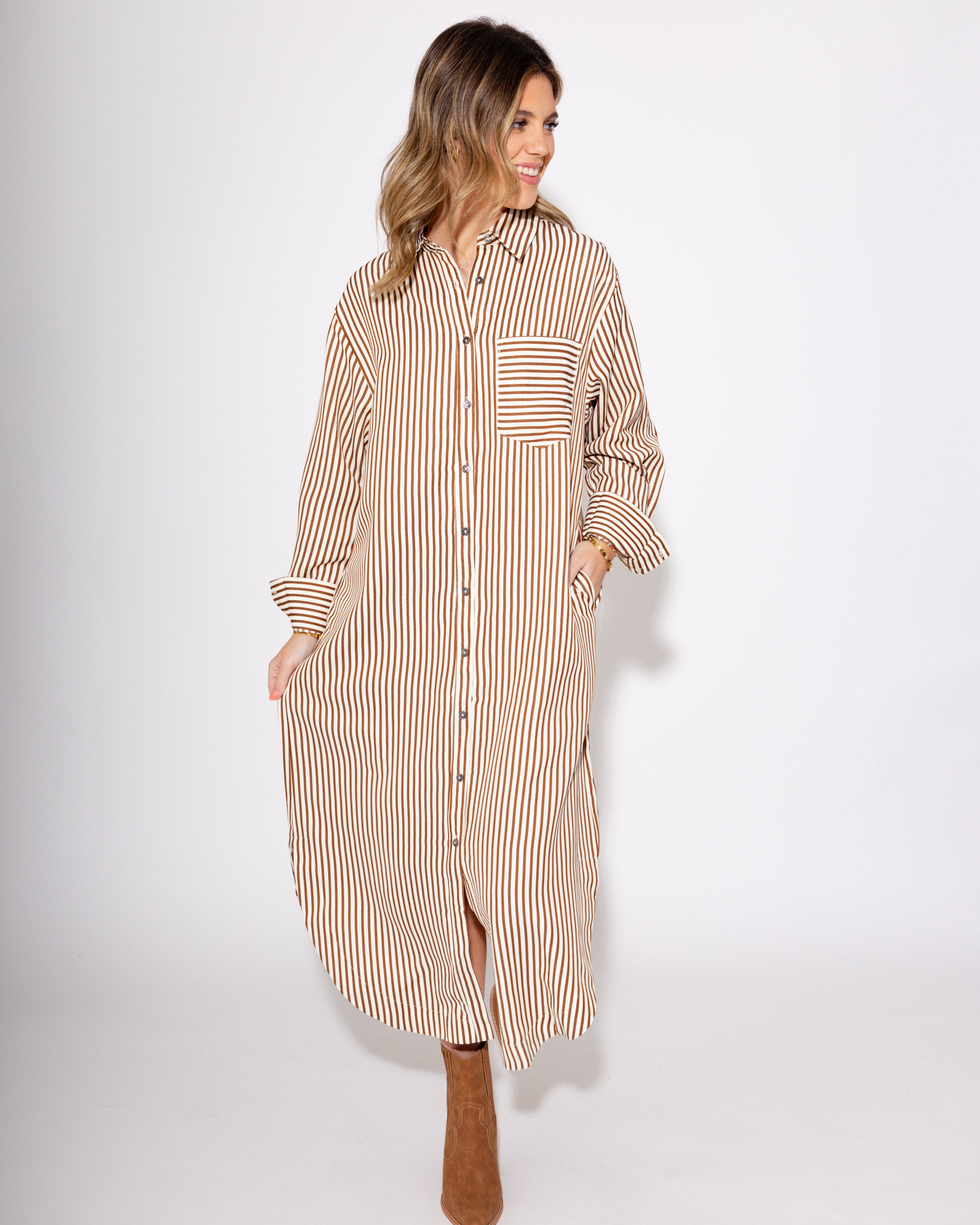 The Everyday Stripe Midi